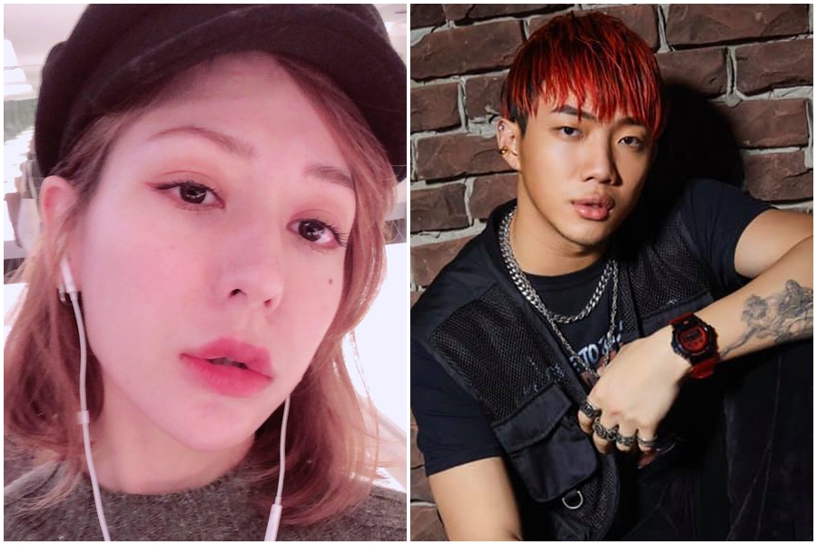 Keanna昨改口認了與ØZI的關係。（翻攝自Keanna、ØZI臉書）