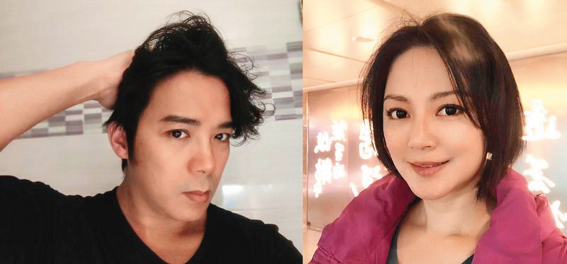 陳子強曾因兒子與前妻傅天穎同住，探兒對他說是件難事。（翻攝陳子強、傅天穎臉書）