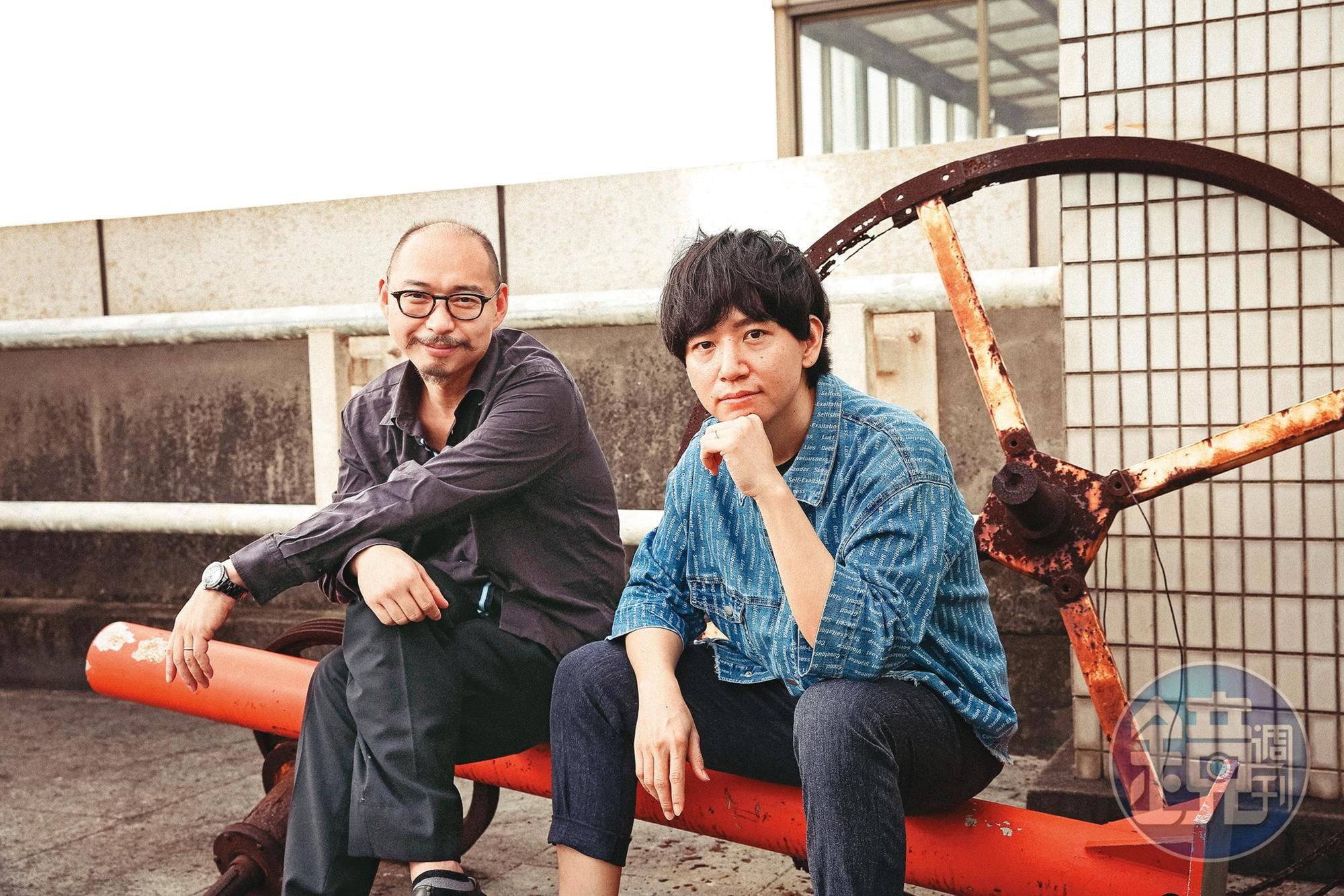 李志緯（左）帶領台灣特效團隊打造神獸，在池家慶（右）的要求下，從毛髮、表情到動作細節都要精準呈現。