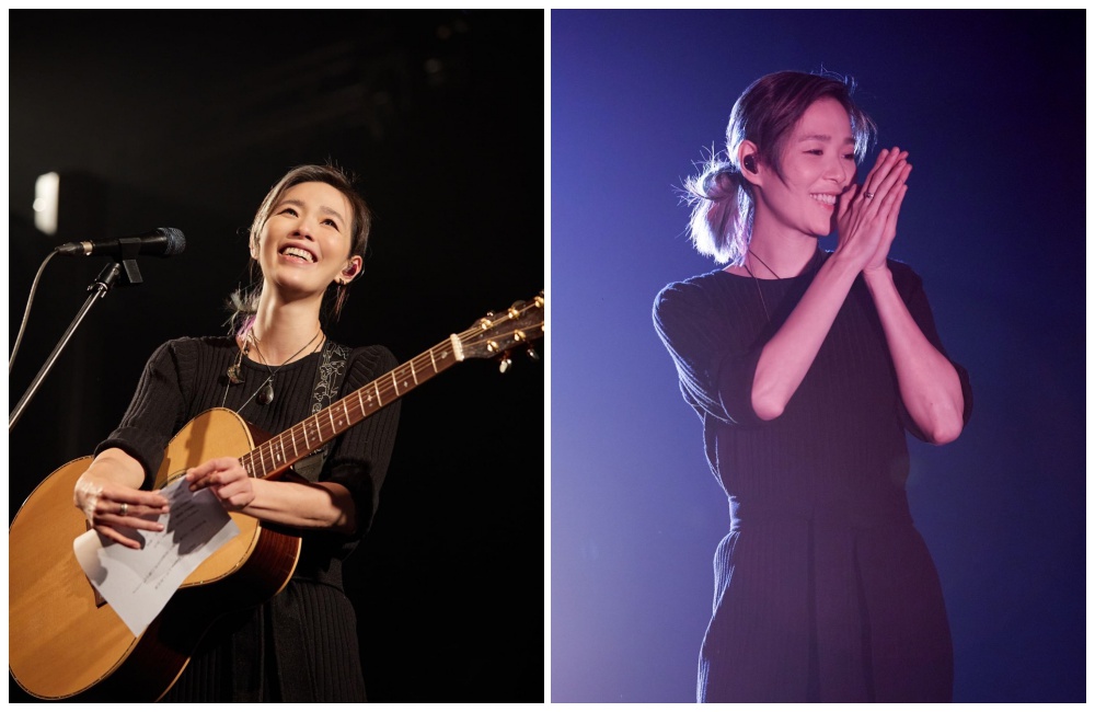 當起單身媽媽的安溥，演唱完後面對自己的單身的第一晚，趕著回家陪孩子入睡。（聯成娛樂提供）