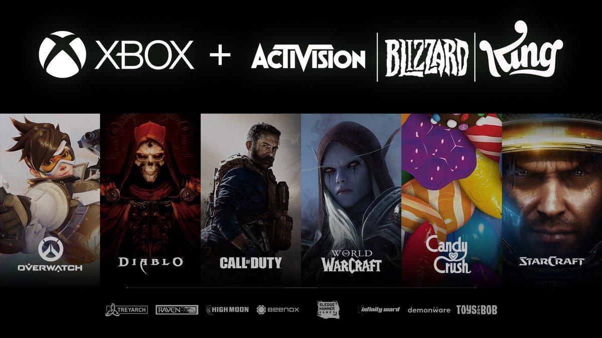 微軟宣布併購動視暴雪,預計2023年完成。(翻攝自Xbox Twitter)