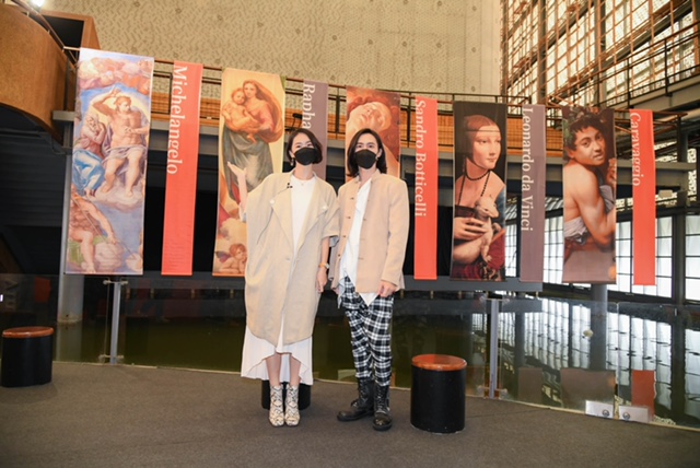 鍾瑶曾去歐洲有參觀不少藝術展經驗，田士廣曾去台南奇美博物館看歐洲藝術展，因為從小就愛達文西作品。（三立提供）