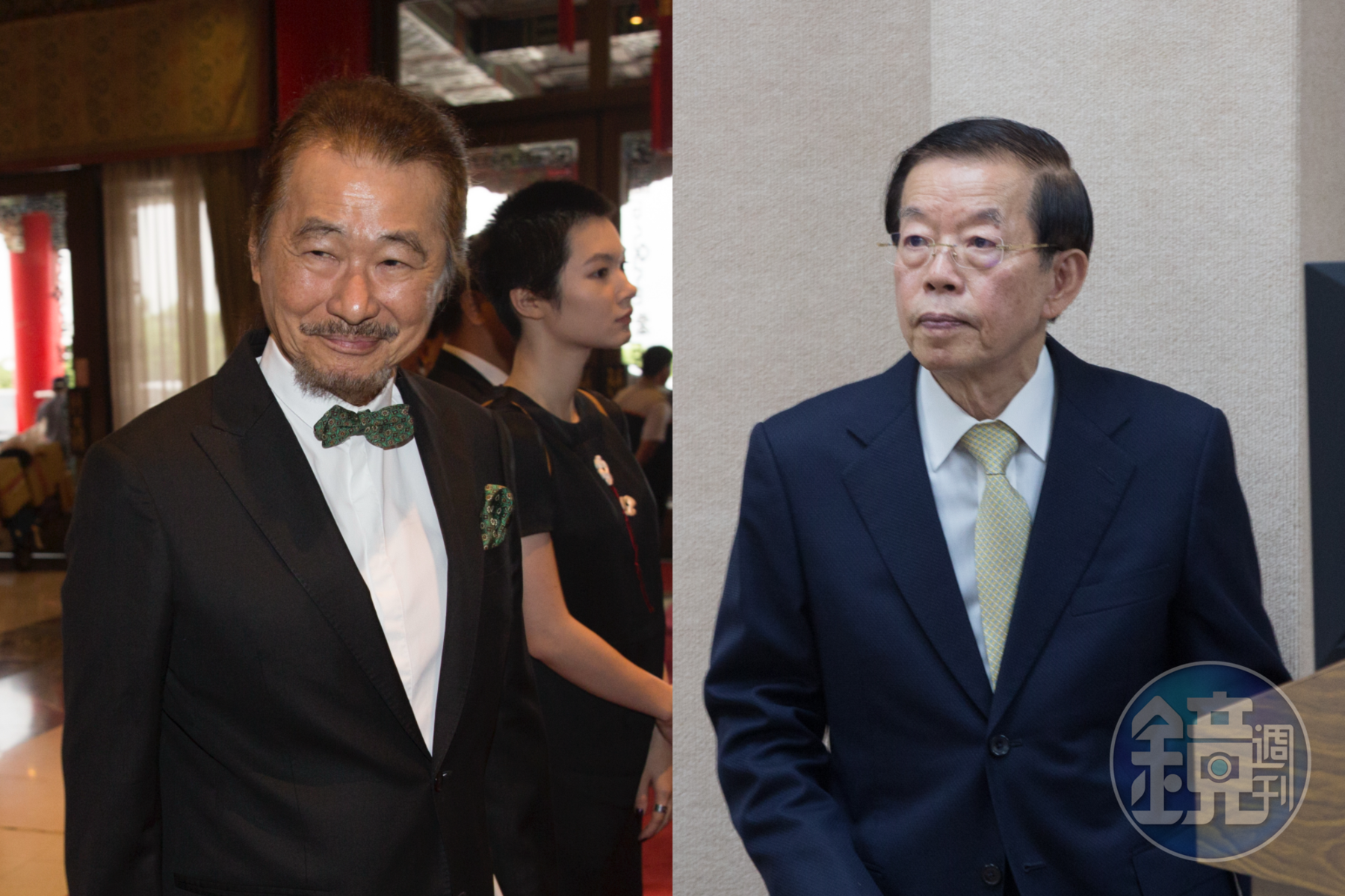 駐日代表謝長廷（右）近日正式針對威權時期的特務指控一事，對施明德（左）的妻子陳嘉君提告。（本刊資料照）