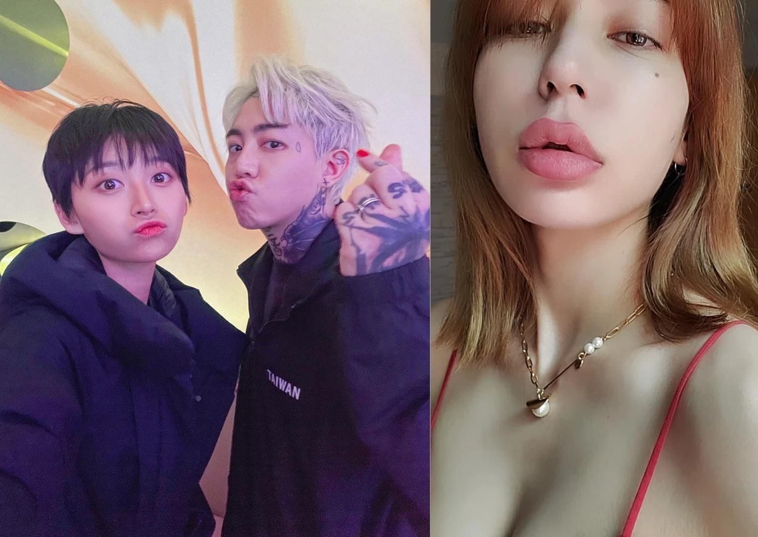 Keanna自己爆料不僅燒到自己，就連ØZI也受害，謝和弦與現任老婆則是發表感想。（翻攝Keanna、謝和弦IG、臉書）