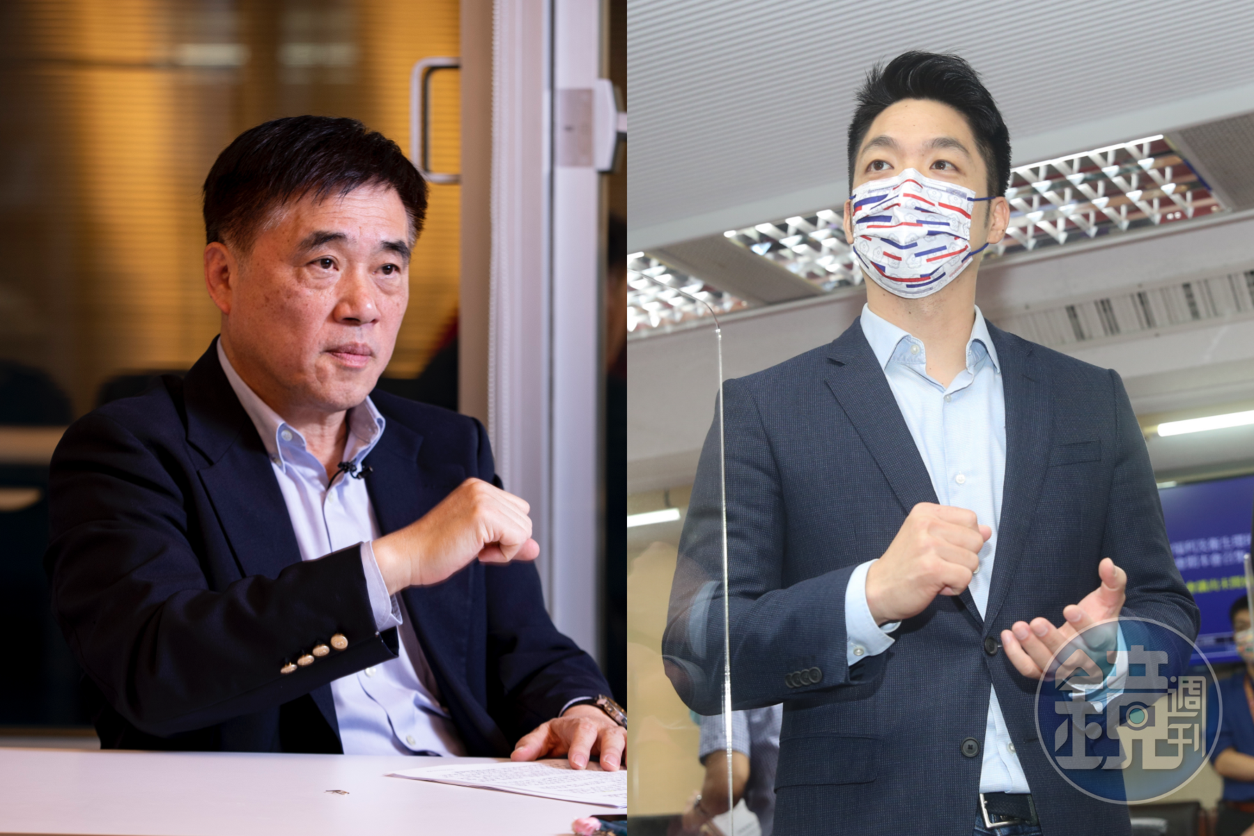 針對蔣萬安(右)可能會參選台北市長,郝龍斌(左)認為「姓蔣」對蔣萬安來說不會是負擔。(本刊資料照)