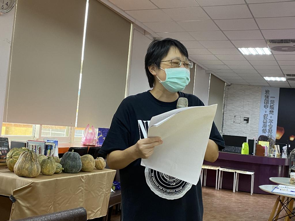 平溪國中主任林文婷感恩慈濟照顧孩子。(慈濟提供)