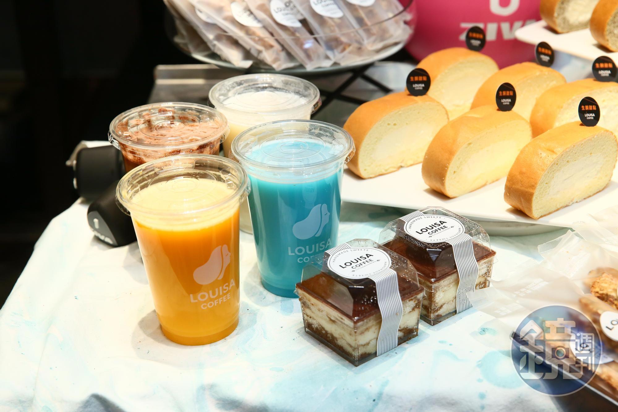 路易莎生活運動館因應健身房推出生酮甜點與高蛋白飲品，讓消費者運動前後都不用擔心飲食問題。