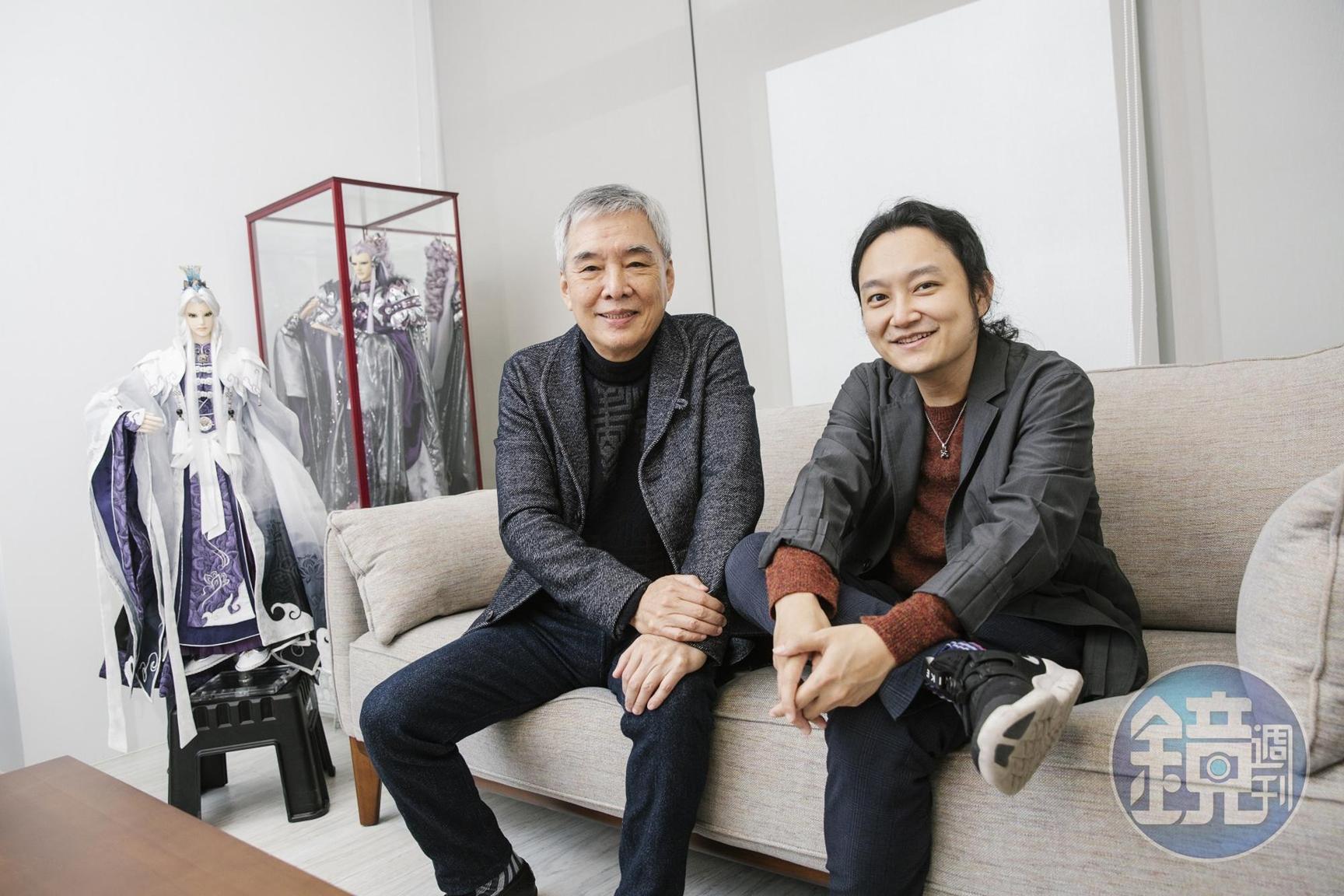 總導演黃強華(左)與總監製黃亮勛(右)父子攜手合作編劇,各展所長。