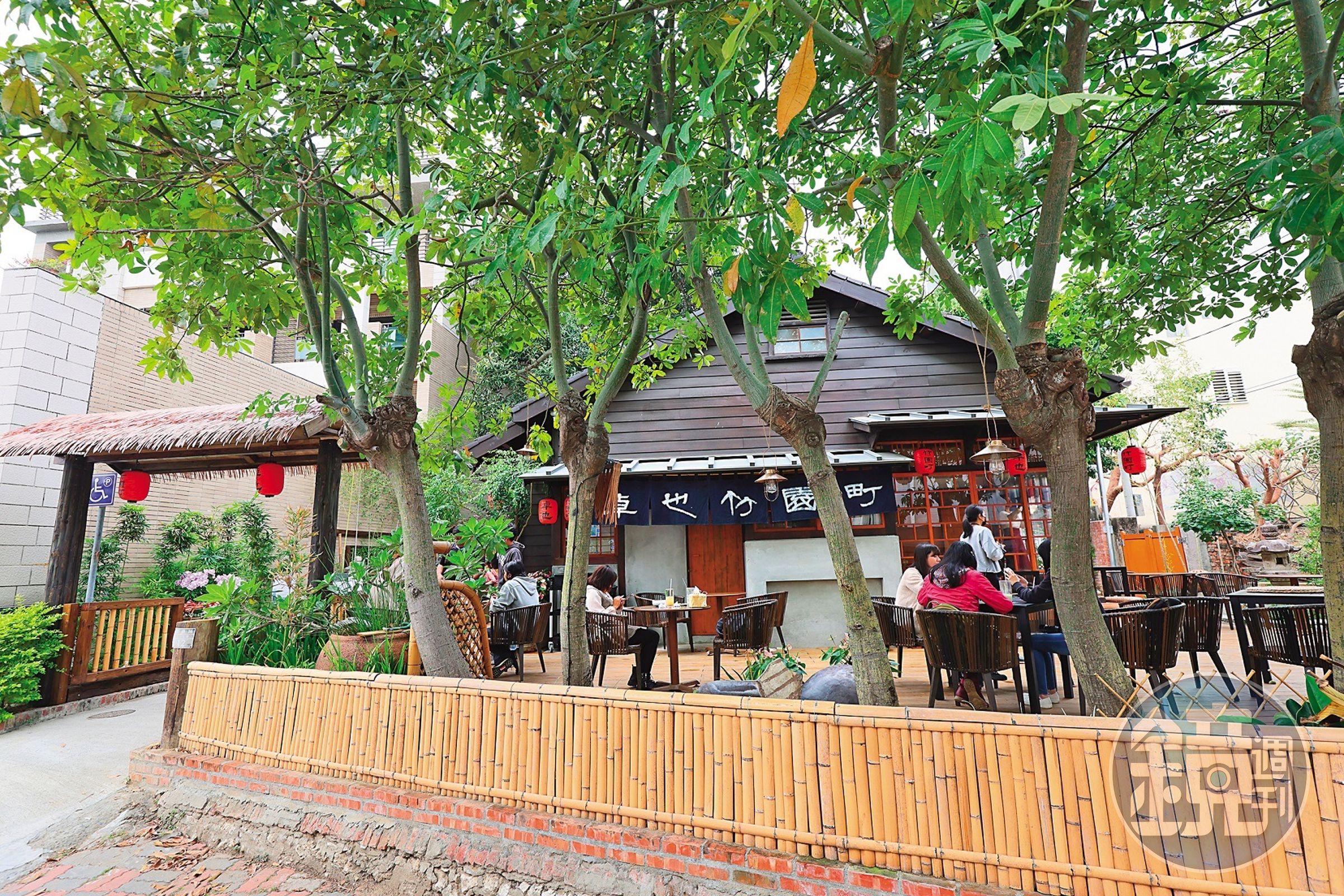 充滿濃濃和風的「卓也竹園町」，曾是日治時期台南州職員宿舍。 