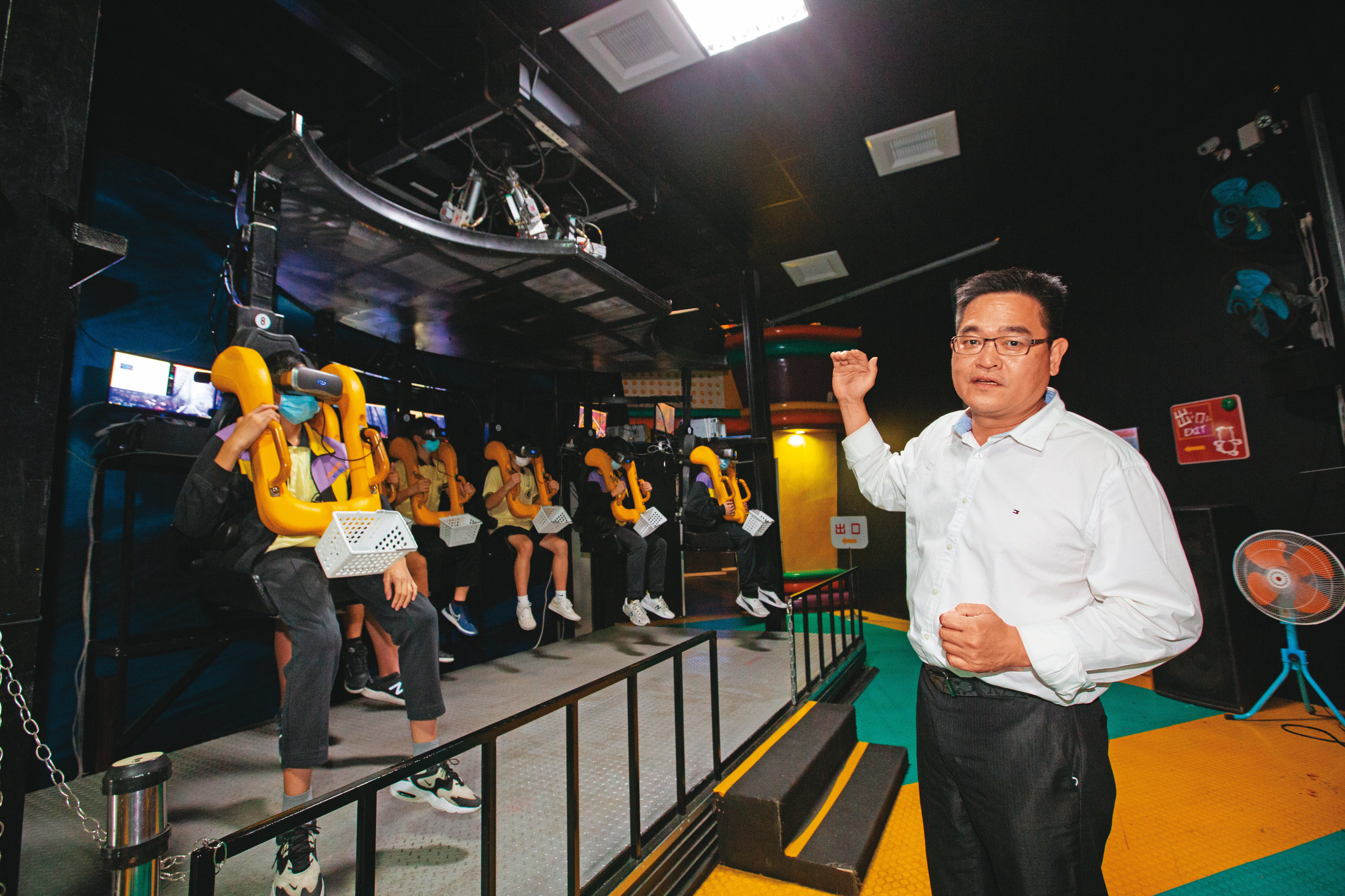 搭上元宇宙話題熱潮，吳思漢幫劍湖山遊樂園打造國內第一座結合5D與VR的動感劇院。
