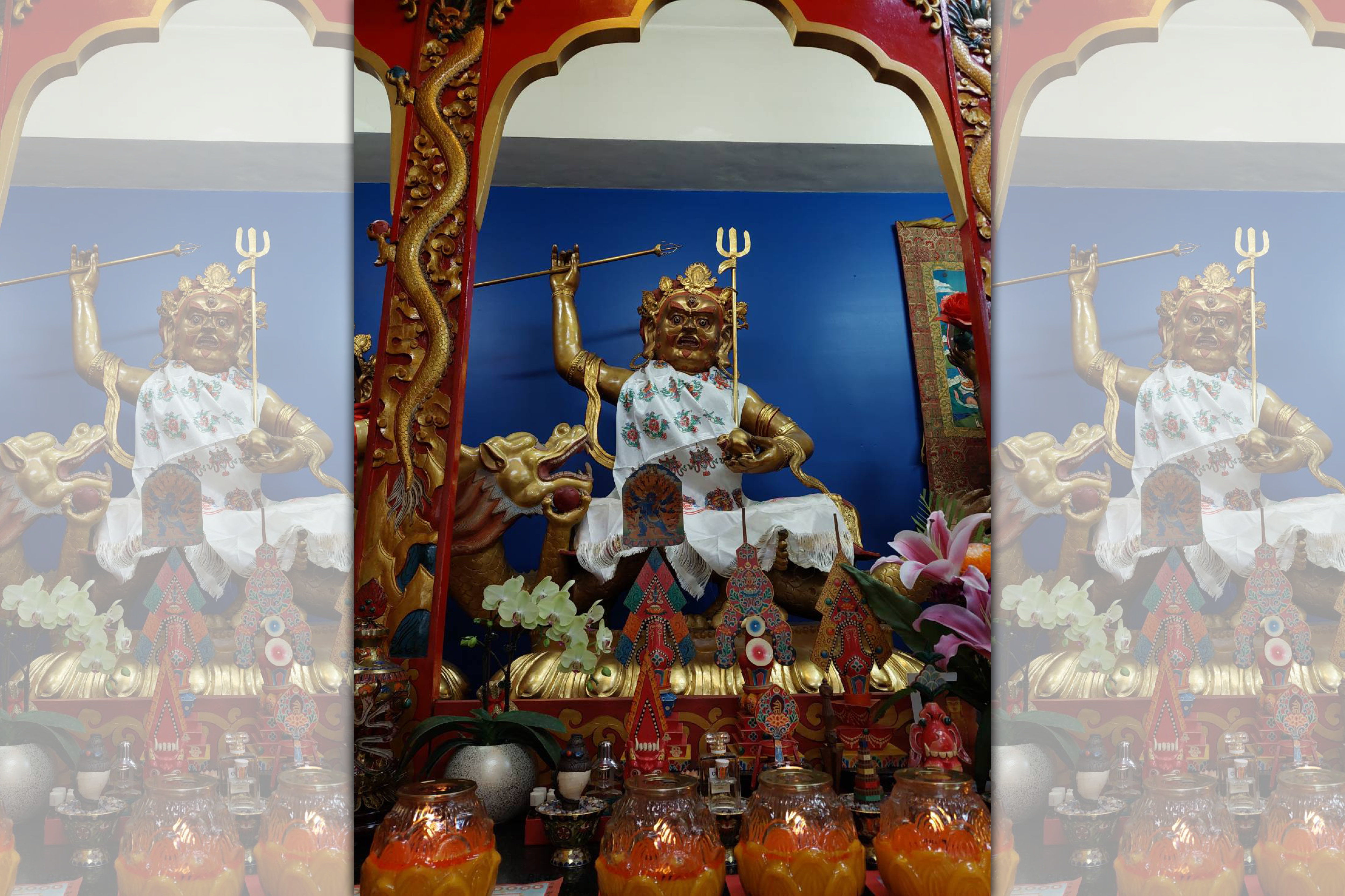 寶積林西藏五路財神寺將於2月1日（大年初一）舉辦白財神招財祈福點燈法會。（寶積林西藏五路財神寺提供）