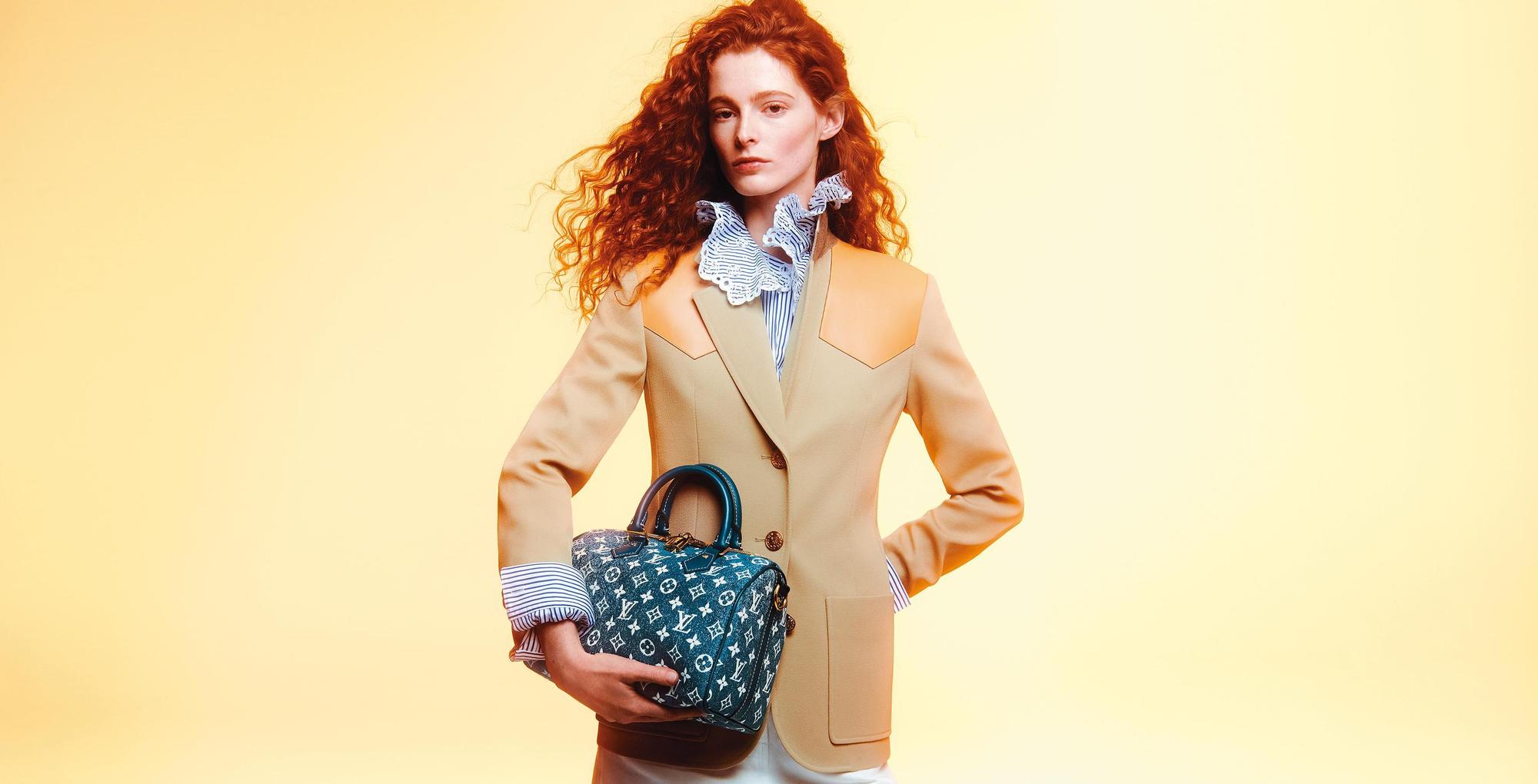 Monogram Jacquard Denim系列Speedy 25手袋 NT$76,000（LOUIS VUITTON提供）