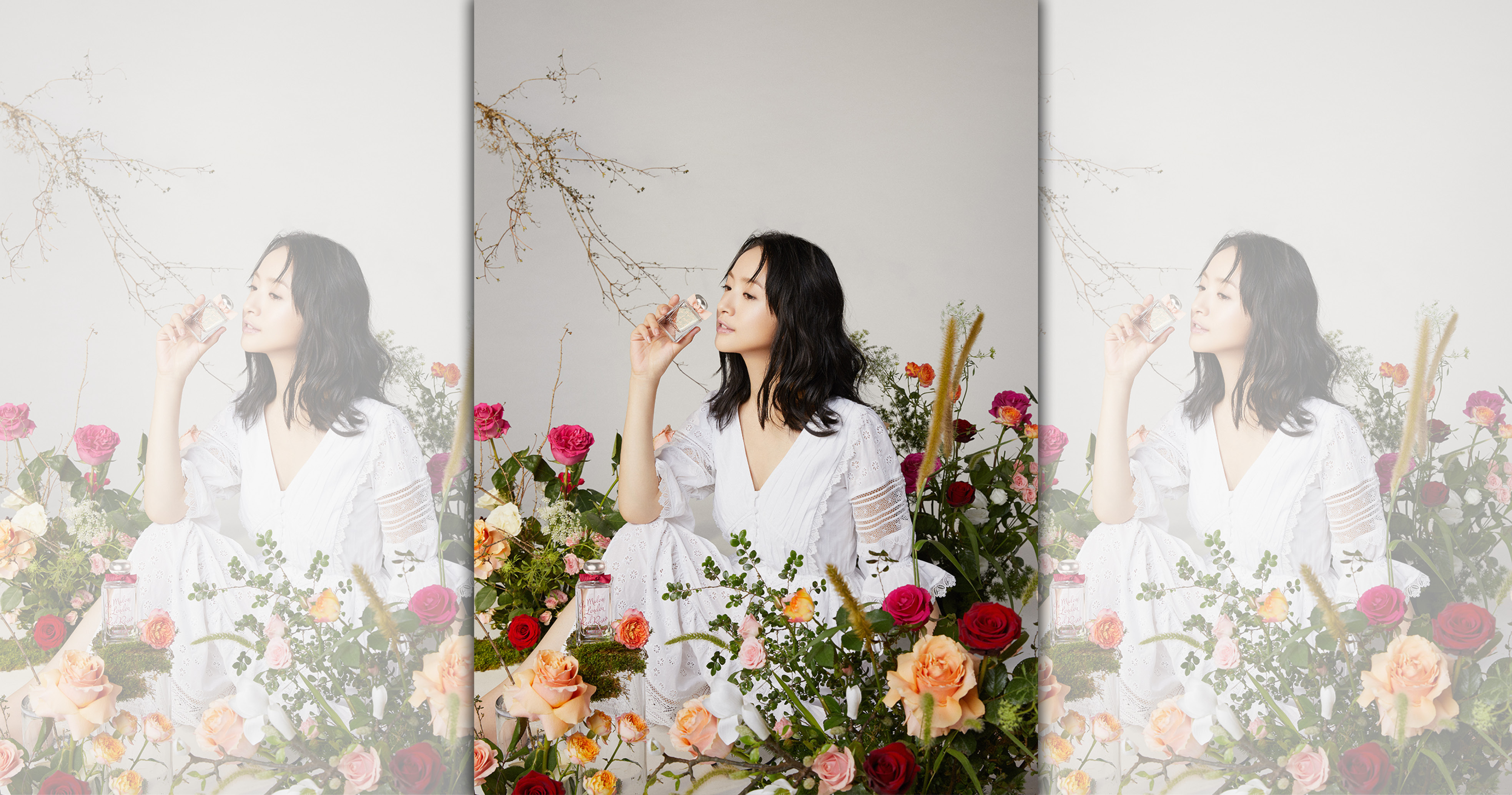 Jo Malone London與品牌好友林依晨，共同演繹玫瑰花語系列。（Jo Malone London提供）