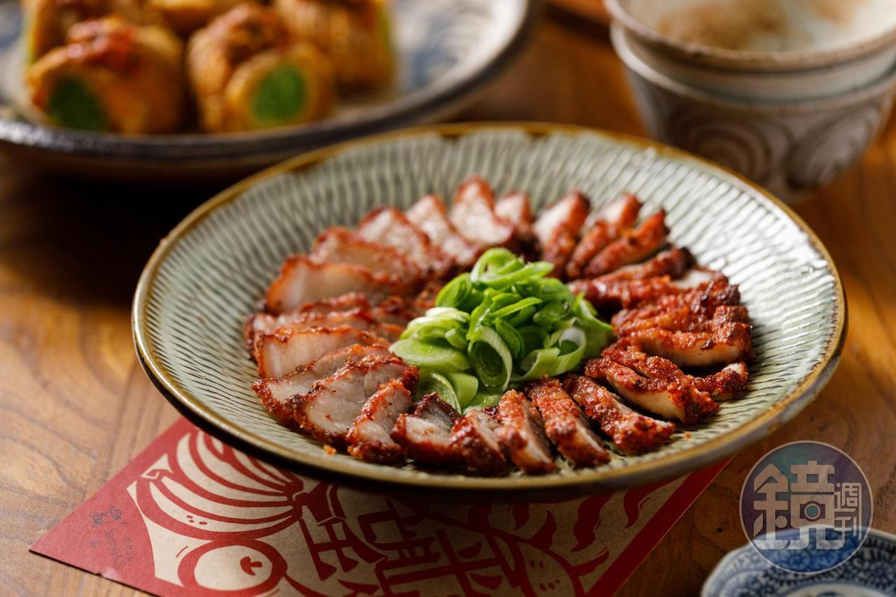 赤艷艷的「紅糟肉」酥香甜潤,好吃得不得了。