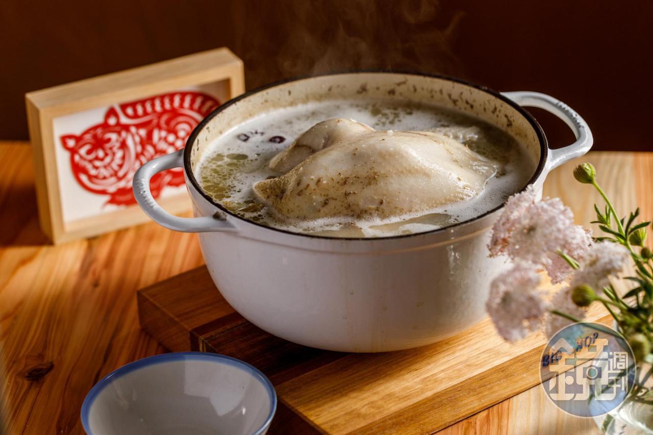 白米雞湯。