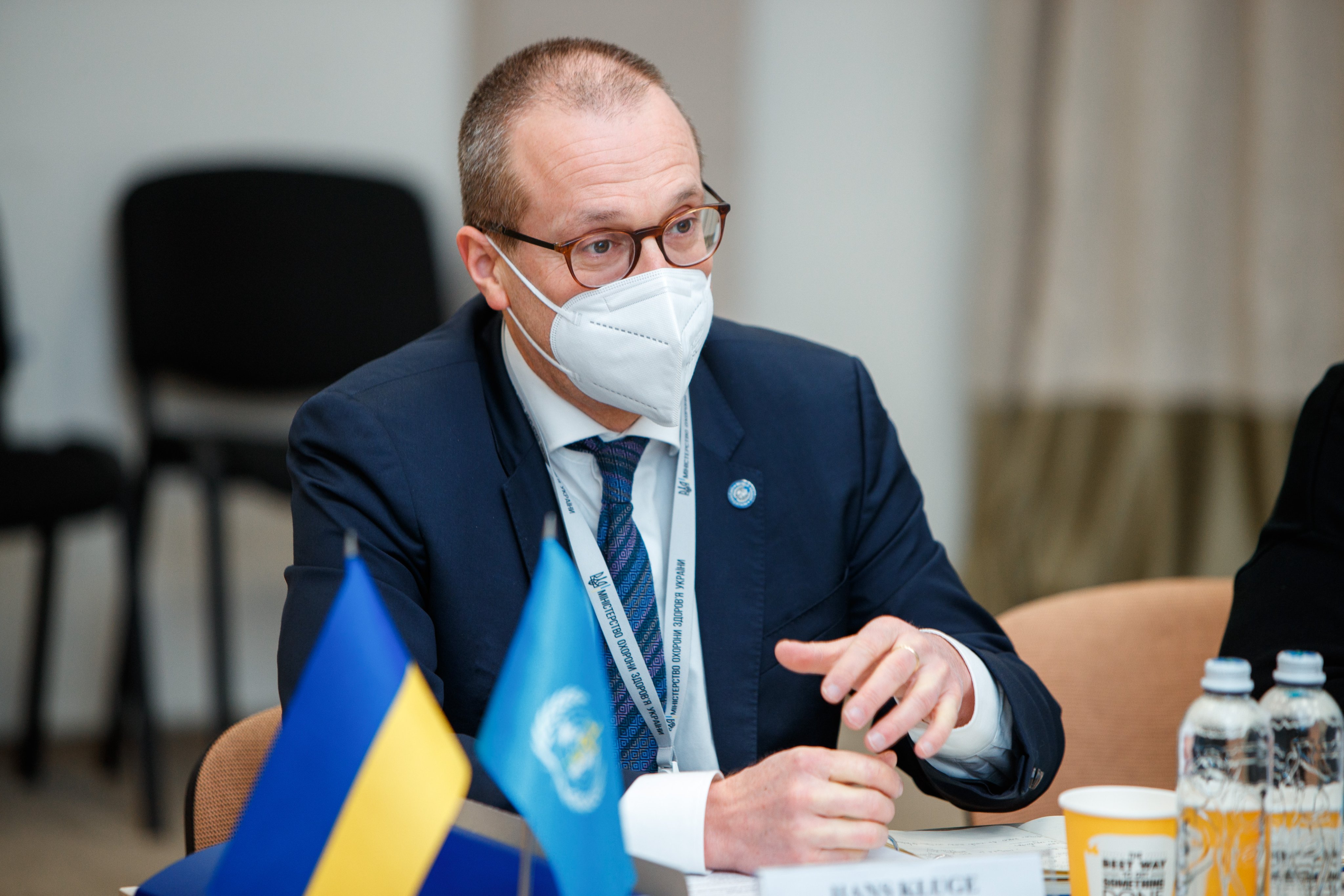 WHO歐洲區主任克魯格認為，歐洲疫情有望終結。（翻攝自@WHOUkraine Twitter）