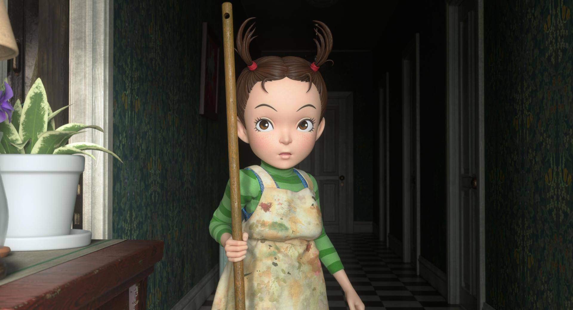 《安雅與魔女》呈現孤女安雅如何整倒女巫跟巫師，揭開身世之謎。（Netflix提供）