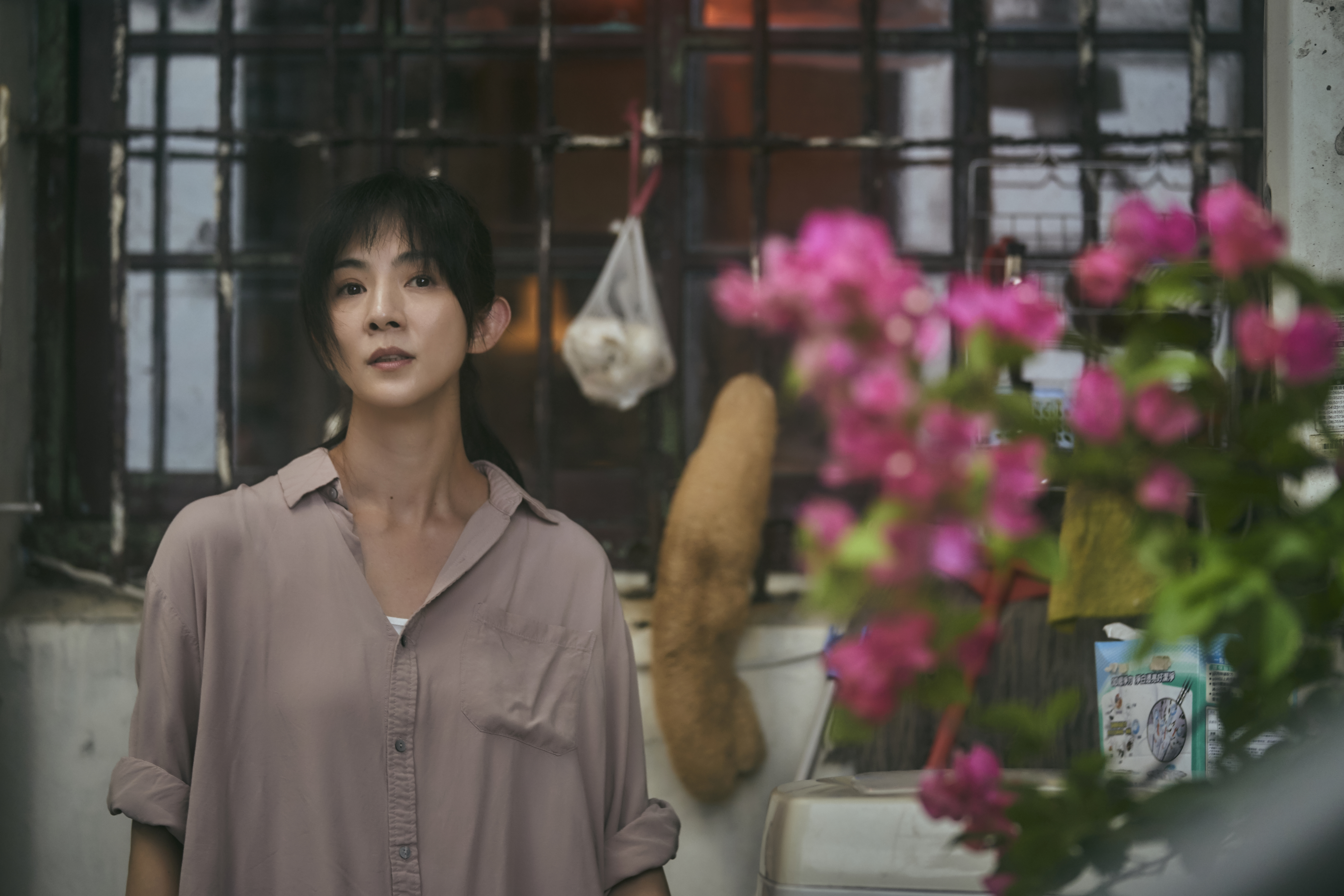 《嗨！神獸》是升格人母的女星楊采妮睽違多年回台灣拍片的作品。（滿滿額娛樂提供）