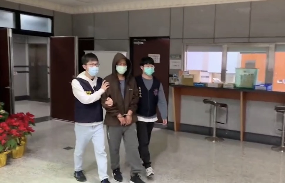 蔡姓毒犯脫逃，被大同分局逮補回籠。（翻攝畫面）