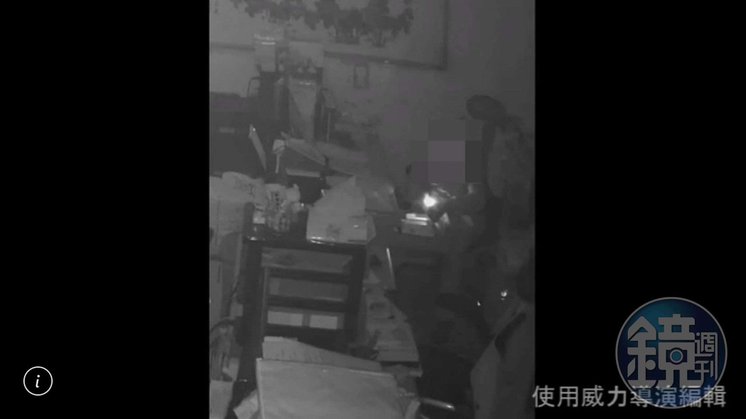 議員服務處監視器拍下盧男行竊身影。（警方提供）