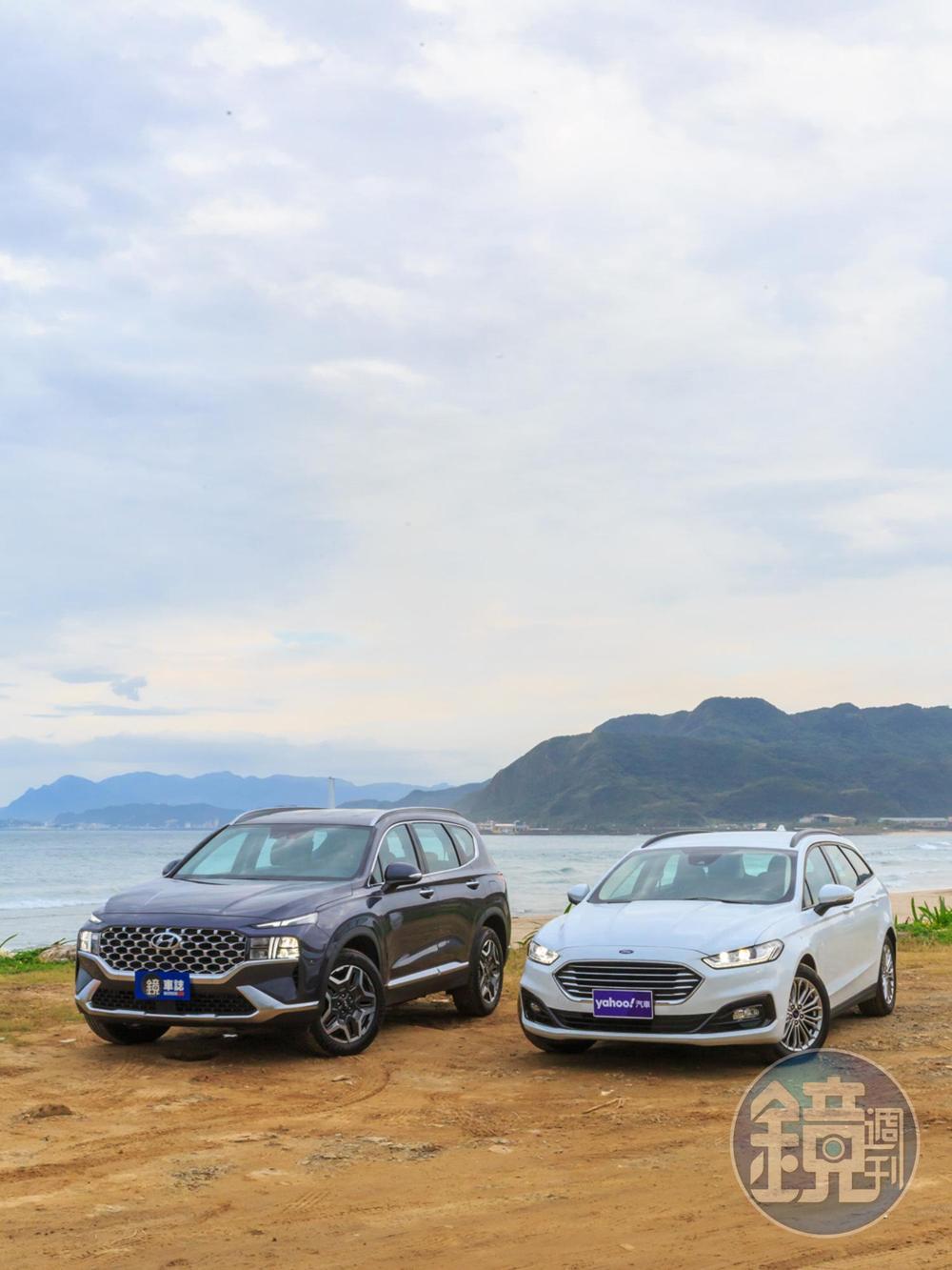 HYUNDAI Santa Fe Turbo Hybrid V.S. FORD Mondeo Hybrid Wagon