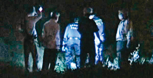 林男認罪後,警方前往彰化工地搜索,順利發現少女屍體。(翻攝畫面)