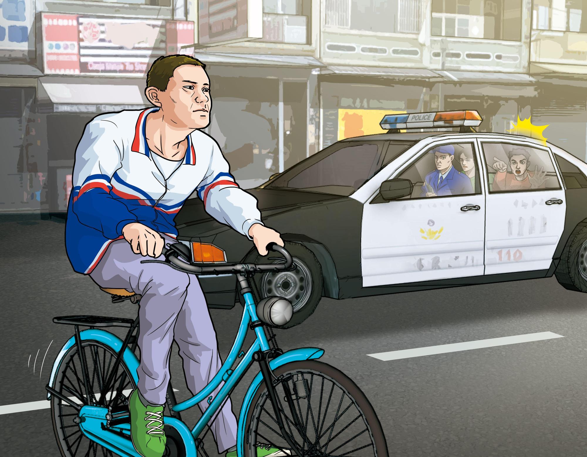 2名移工意外看見凶手騎單車經過，立刻向警方指認。