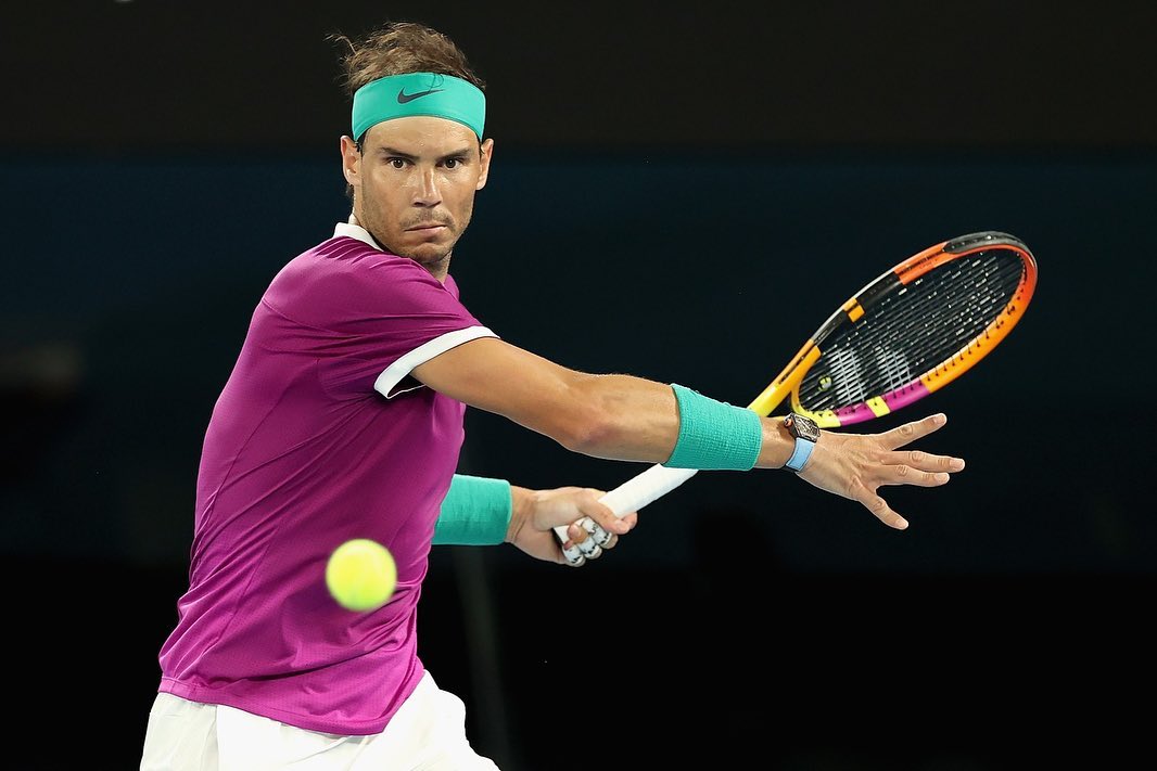 納達爾發球過慢的老毛病在今年澳網再度成為焦點。（翻攝自Rafael Nada臉書）