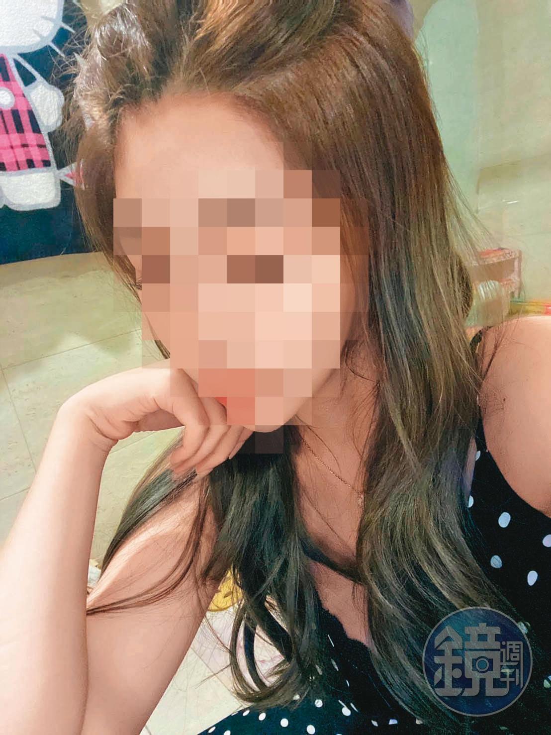 傳播妹Ｗ女不滿三重警方吃案，去年底跳樓輕生。（讀者提供，當事人已經變裝處理）