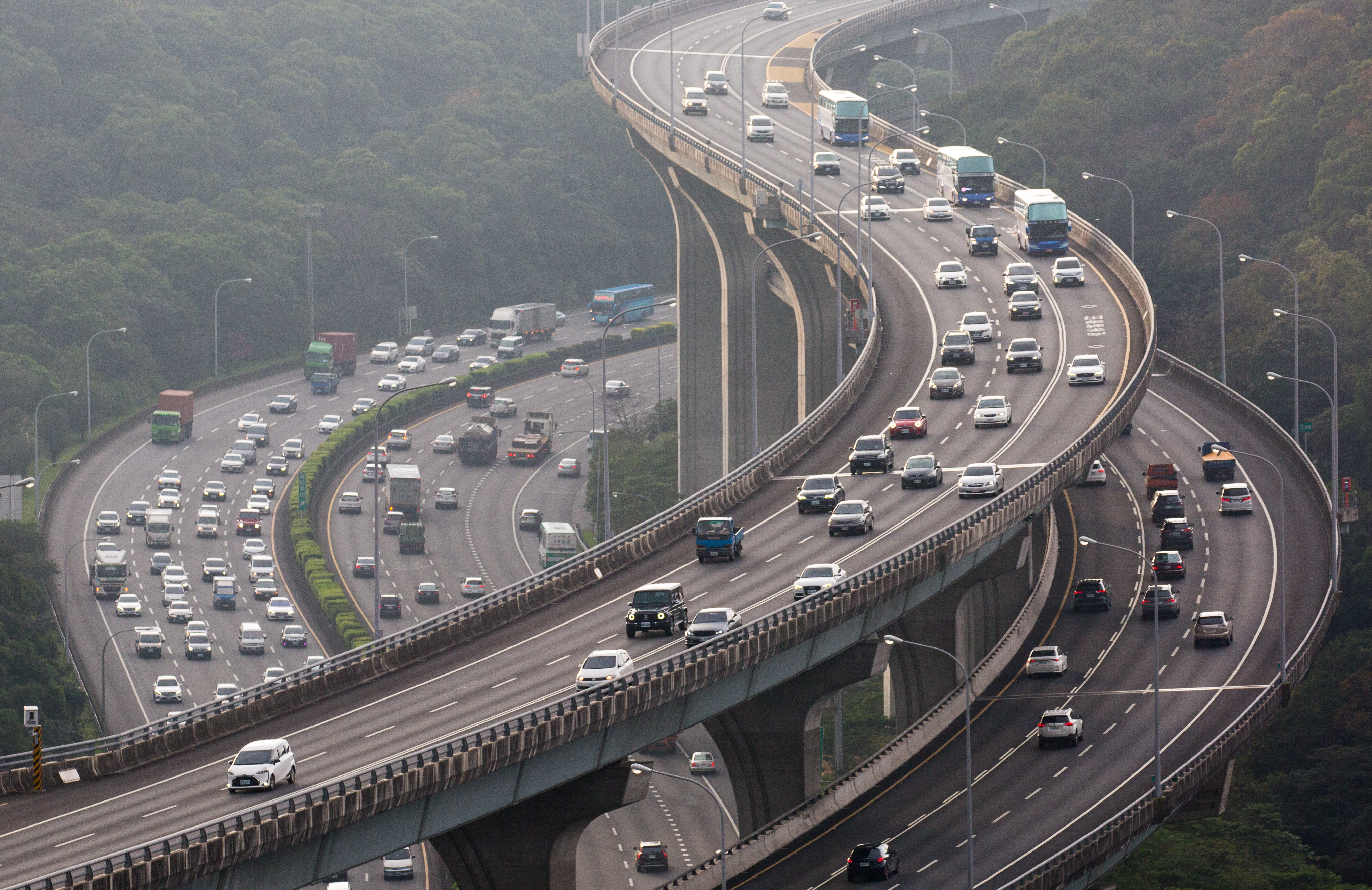 春節連假首日，高公局預估5路段可能發生壅塞情形。（示意圖）