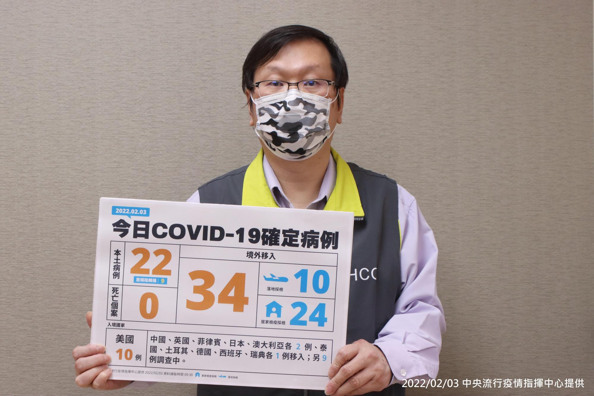 莊人祥說明疫情狀況。(指揮中心提供)