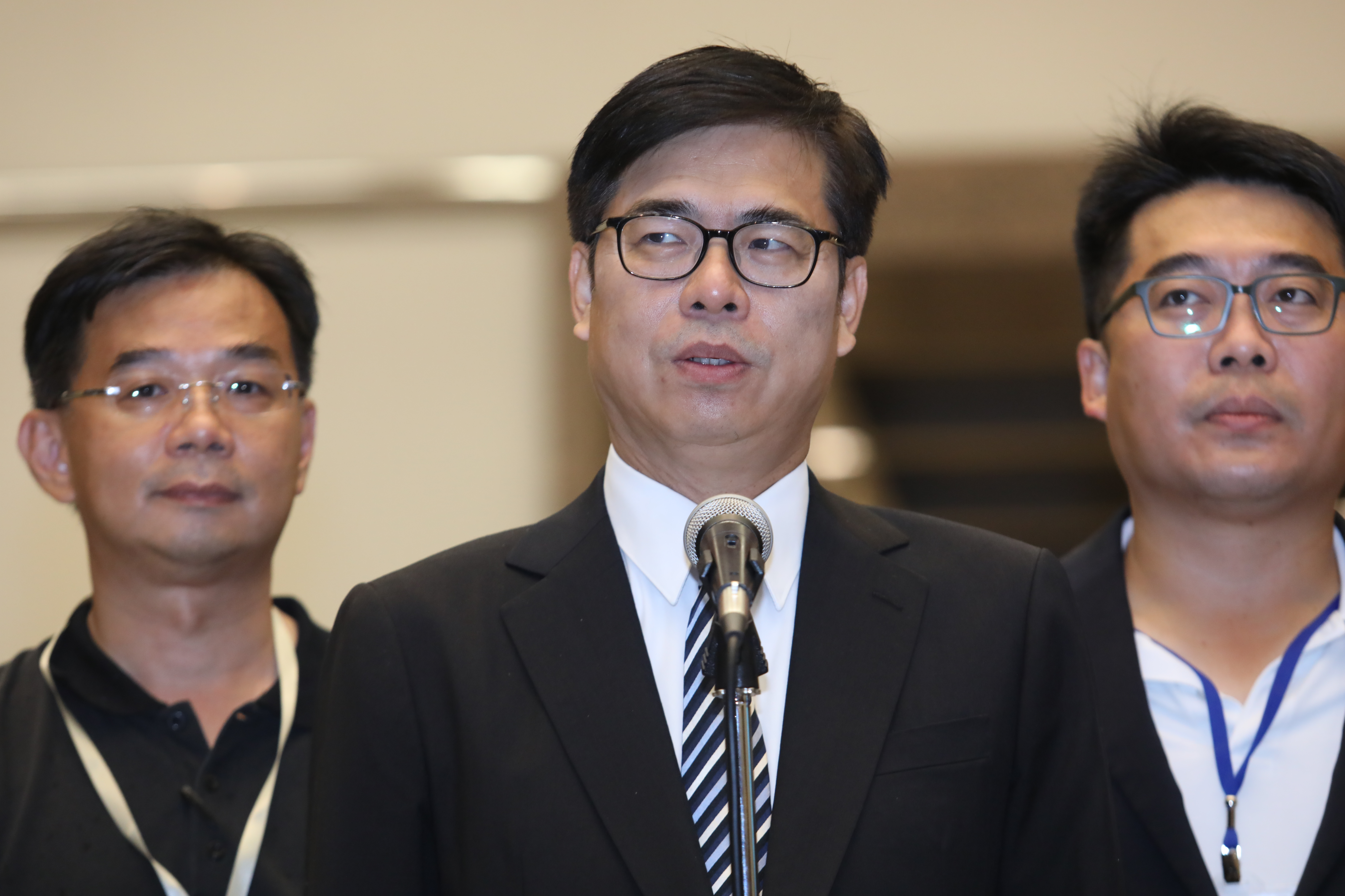 陳其邁下午說明高雄疫情狀況。（本刊資料照）