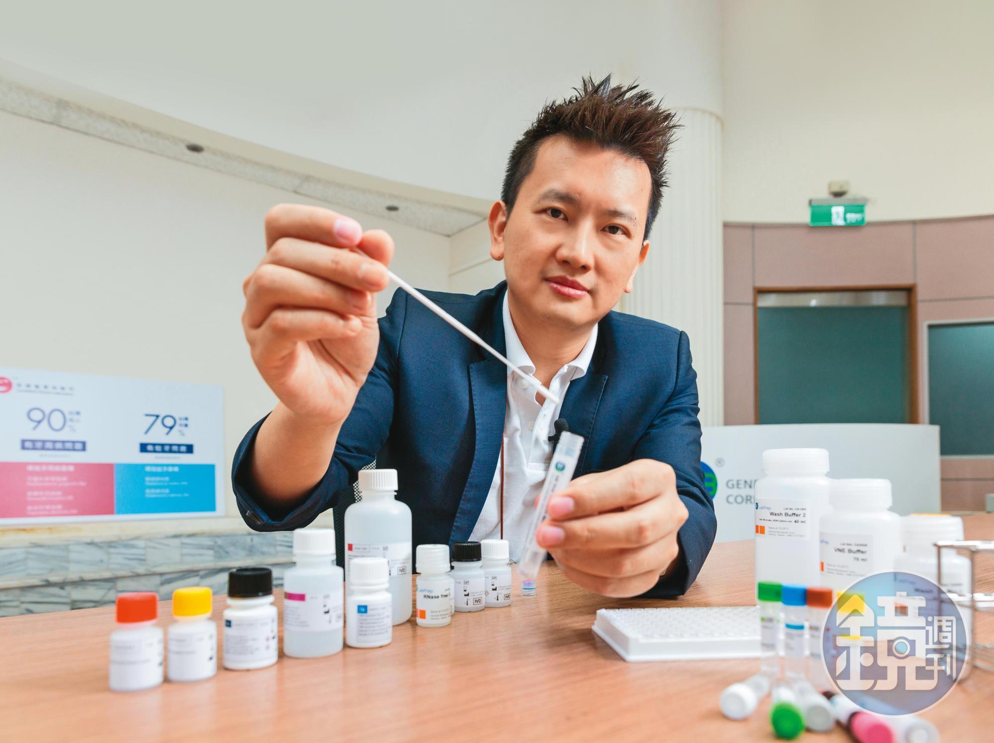 肝炎試劑老牌公司普生，近年將營運重心致力於拓展更多體外診斷先進檢測領域，如循環腫瘤細胞。圖為普生總經理林孟德。