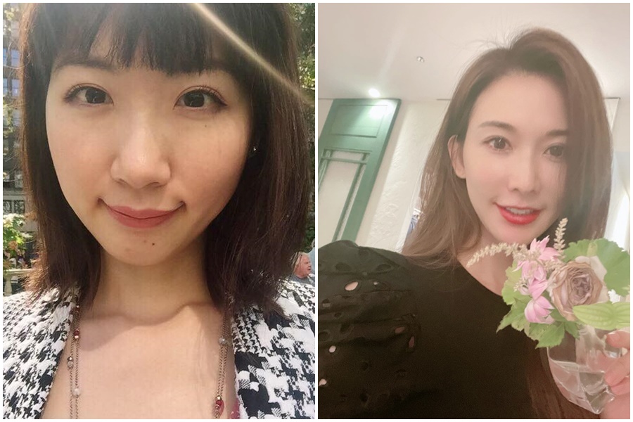 廣告小妹日前發文影射林志玲找代孕，遭到網友砲轟，今發文道歉。（翻攝自廣告小妹、林志玲臉書）