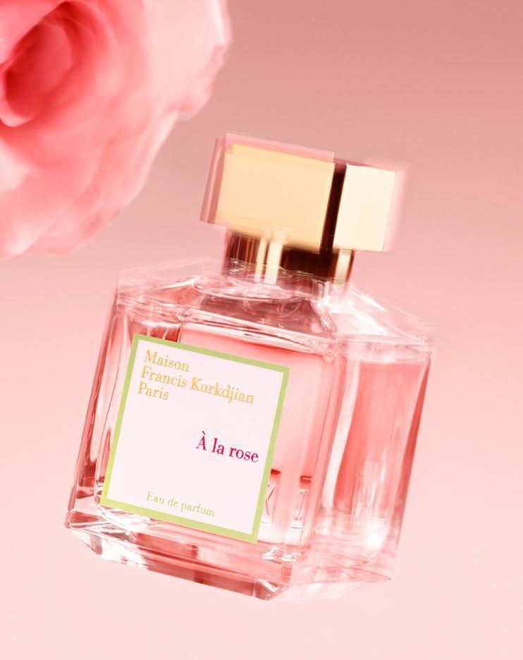 À la rose愛戀玫瑰淡香精。70ml NT$6,980 / 200ml NT$13,500 / 35ml NT$4,500（爵思國際提供）