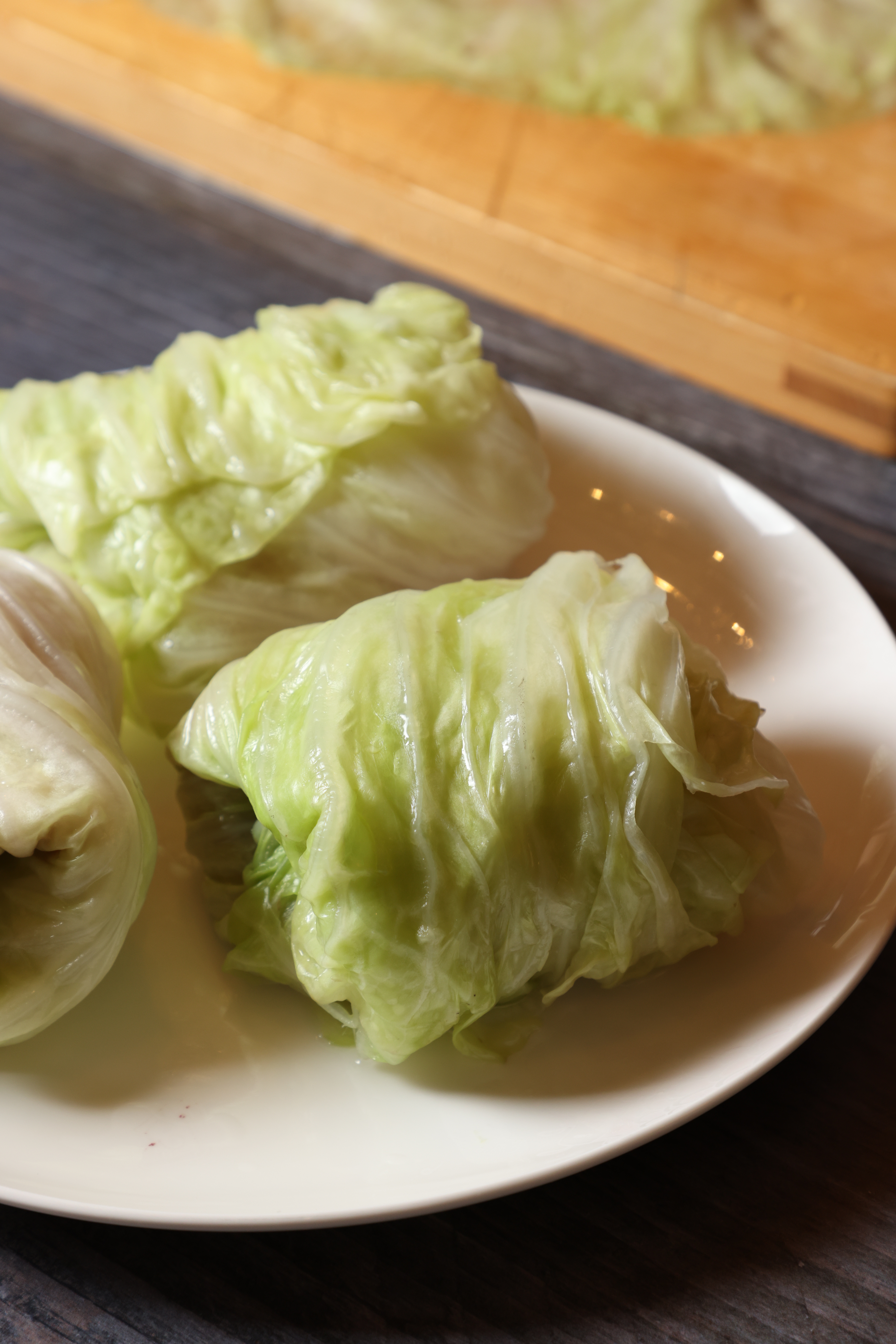 得捲得胖嘟嘟的高麗菜捲。