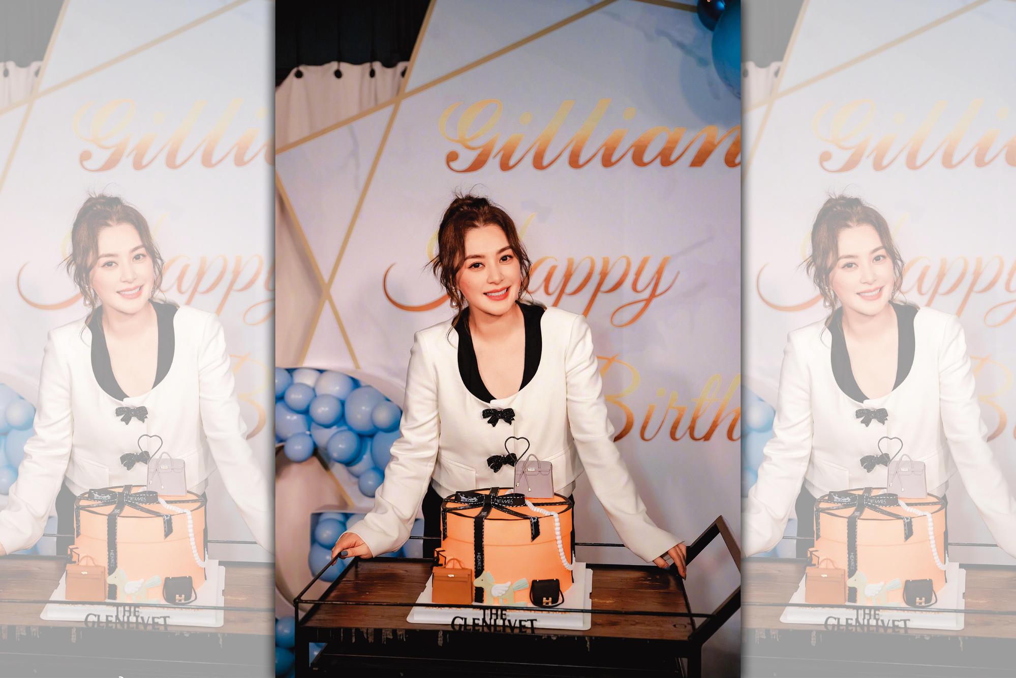 阿嬌上個月才與蔡卓妍(阿Sa)、任家萱(Selina)等閨密,歡慶41歲生日。(翻攝自鍾欣潼微博)