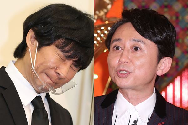 有吉弘行（右）雖與渡部建（左）過去經常唇槍舌劍，但他其實一直對人家念念不忘。（翻攝《女性自身》）