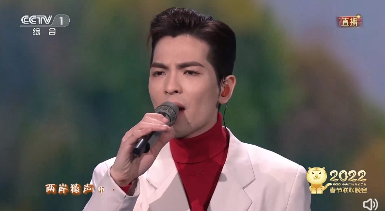 蕭敬騰過年期間登上中國春晚演出。（翻攝微博）