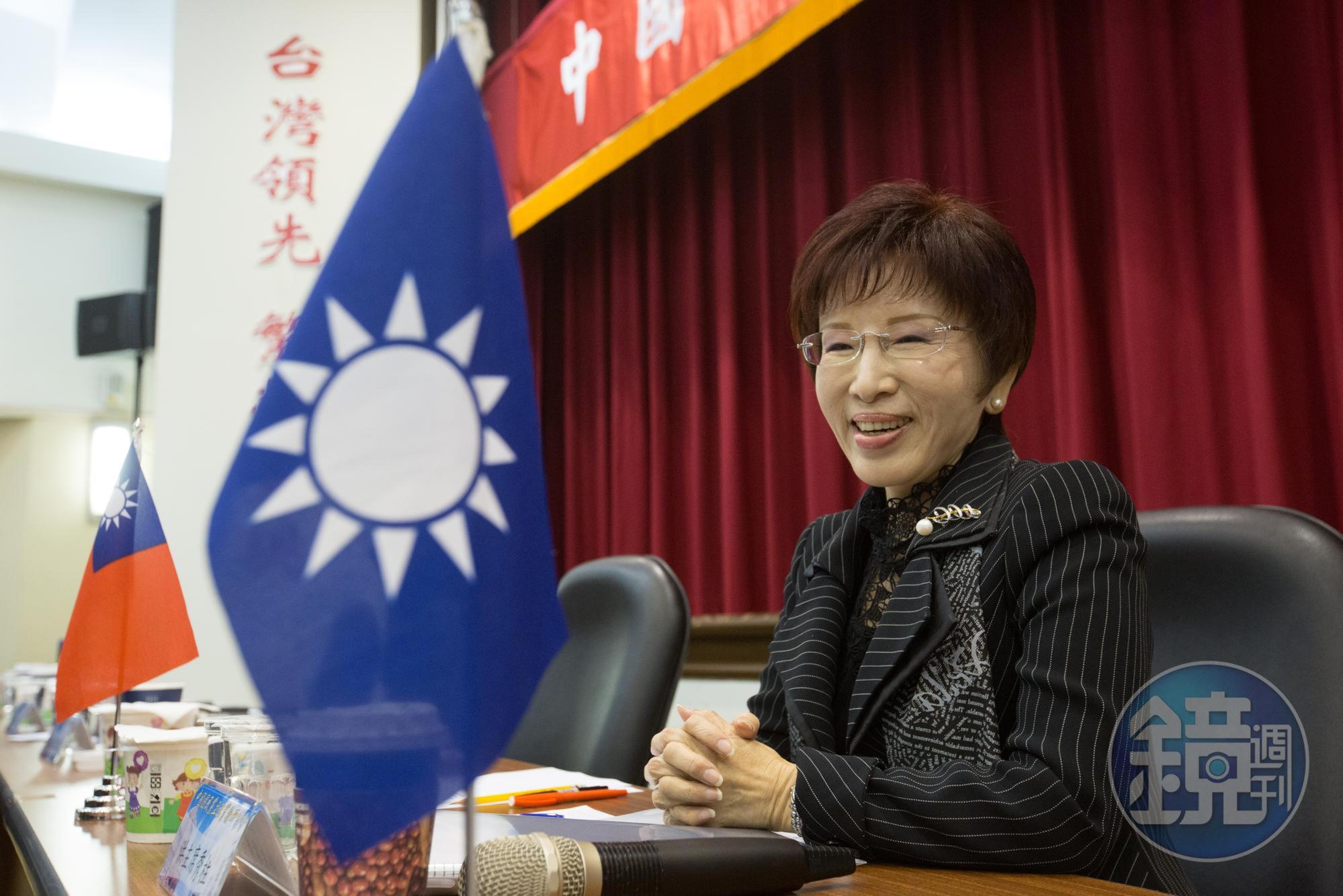 中國國民黨前主席洪秀柱接受《德國之聲》專訪，直說投給蔡英文817萬選民是不用腦筋的人。（本刊資料照）