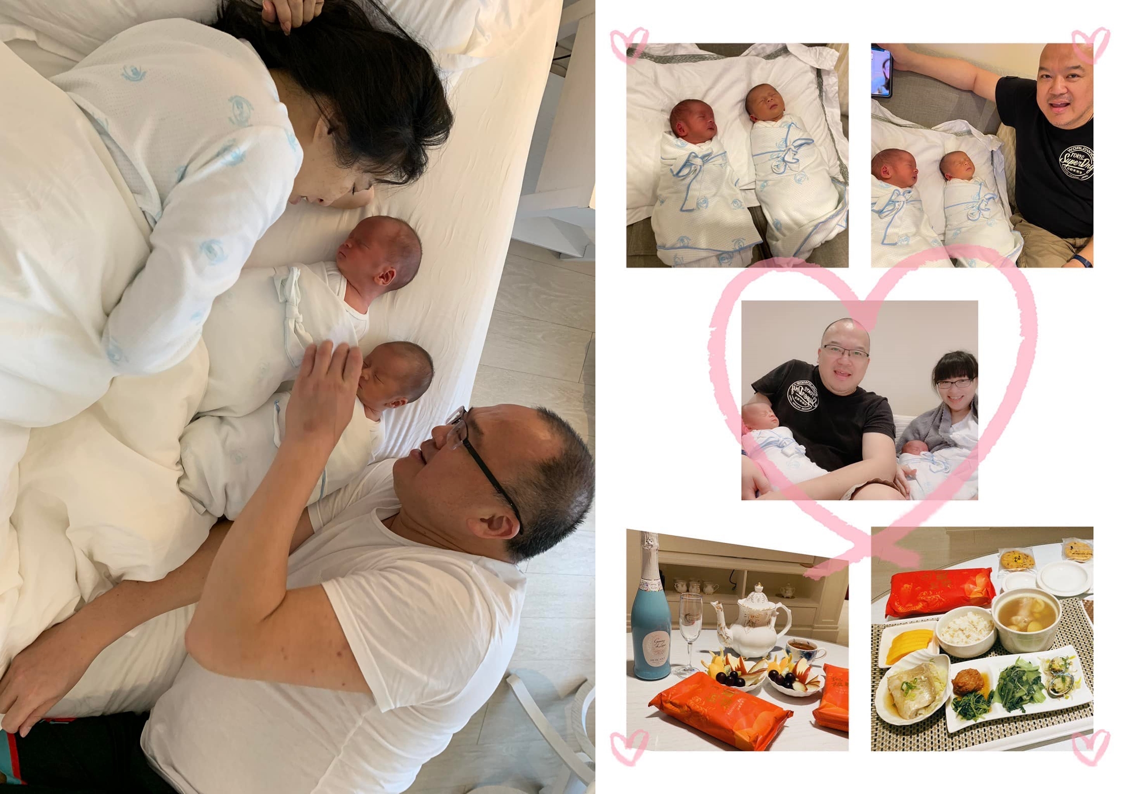 明金成的臉書最後發文，停在除夕年夜飯的內容。（翻攝Jimmy 明金成臉書）