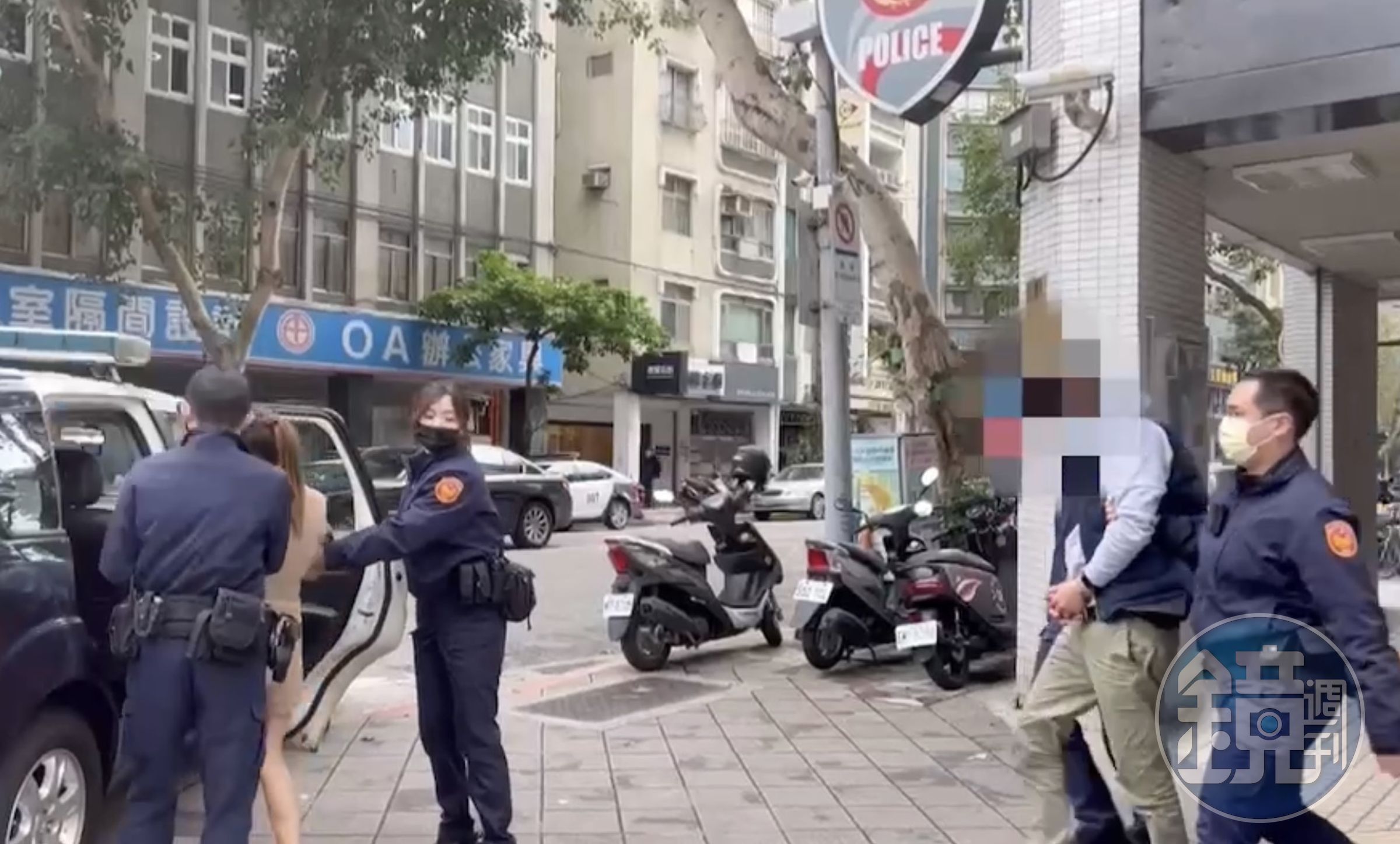 警方將謝男及楊女依法移送。（翻攝畫面）