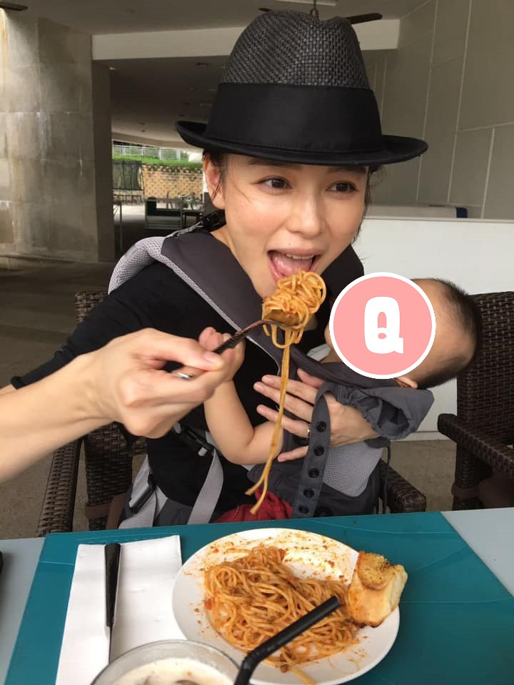 為了生子，徐若瑄歷盡艱辛，也因此鋼鐵V的形象深入民心。（翻攝徐若瑄臉書）