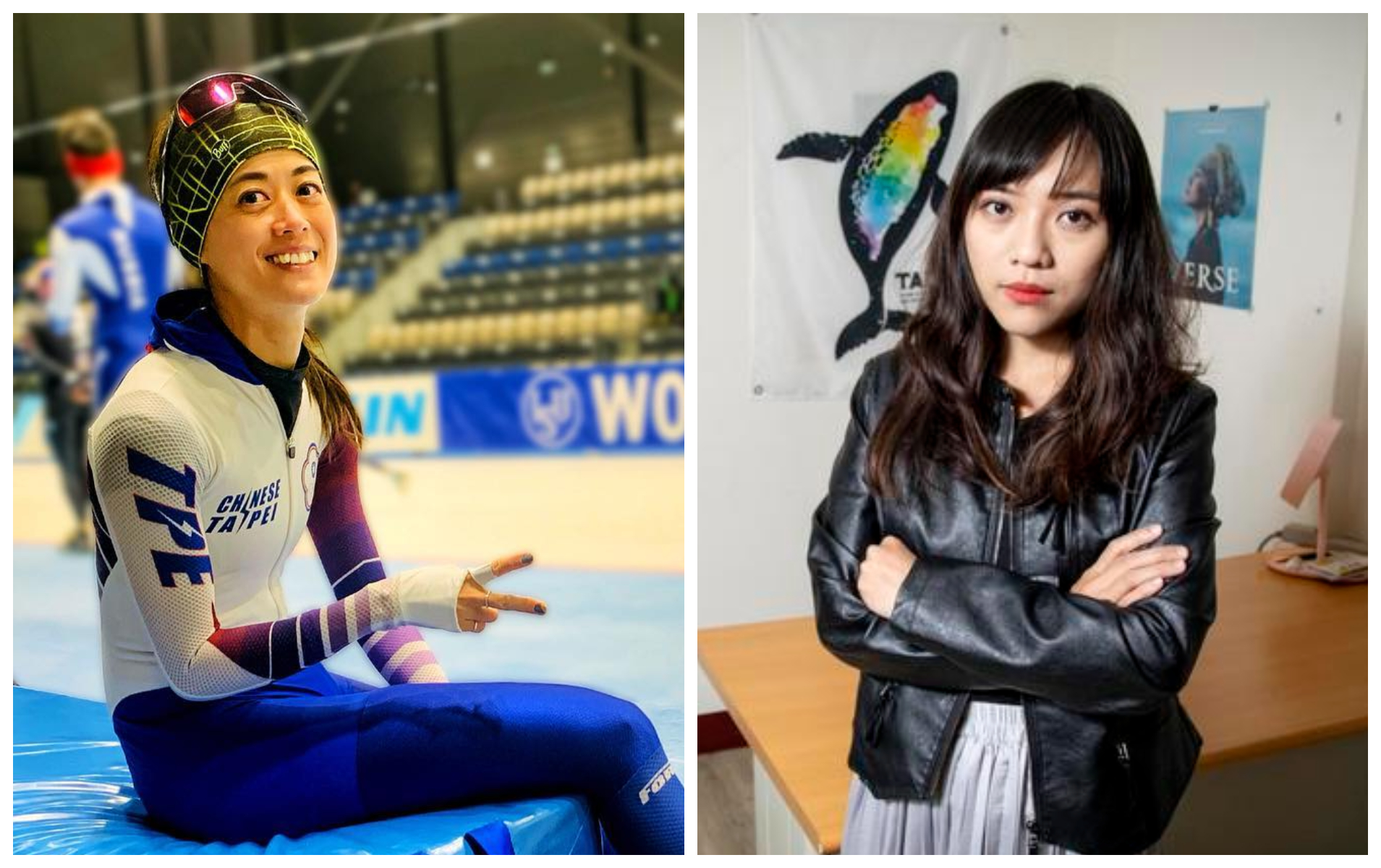 黃郁婷（左圖）是黃捷（右圖）在陽明國中的學姊。（翻攝黃郁婷臉書、本刊資料照）