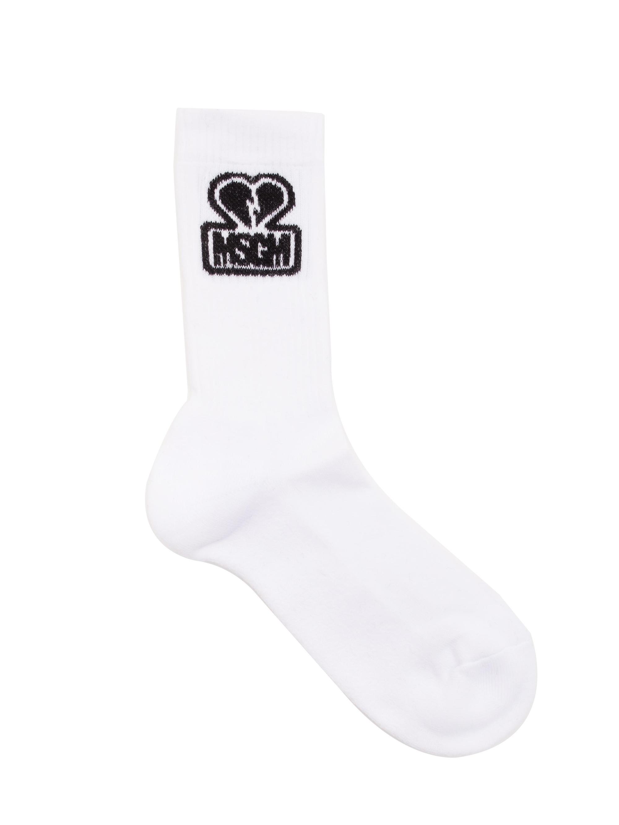 MSGM心碎羅紋針織襪。NT$1,800(藍鐘提供)