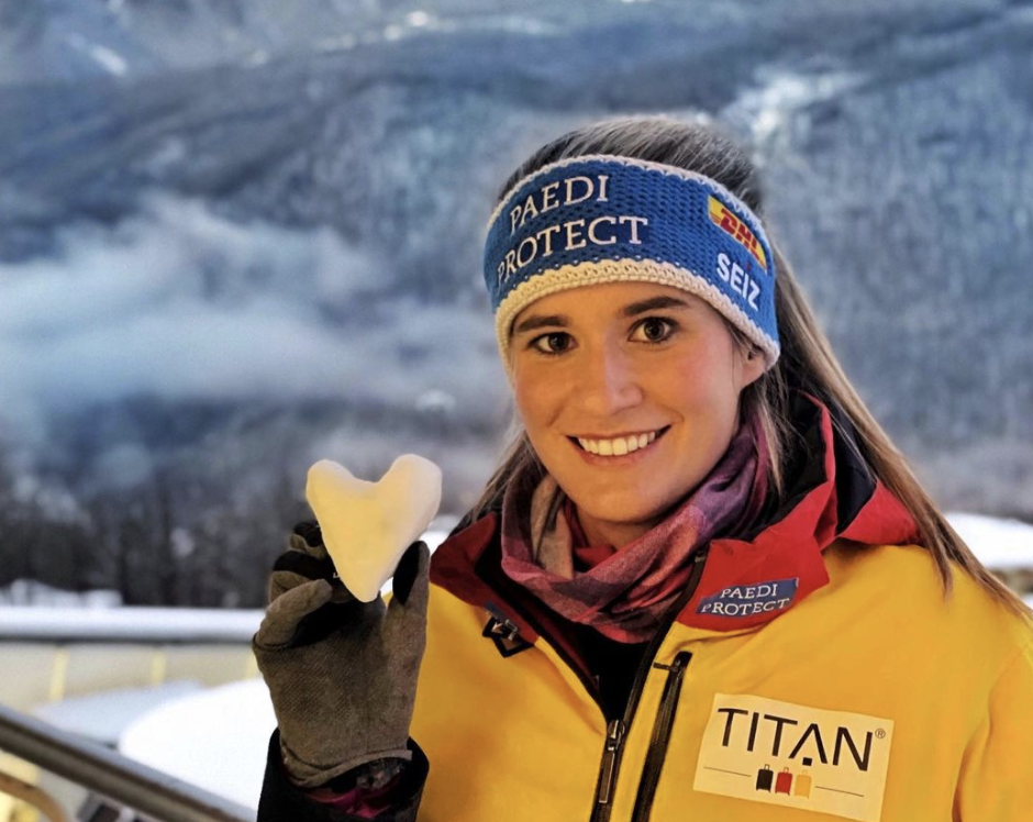 北京冬奧女子單人無舵雪橇由德國雪橇女王蓋森柏格奪金。（翻攝Natalie Geisenberger IG）