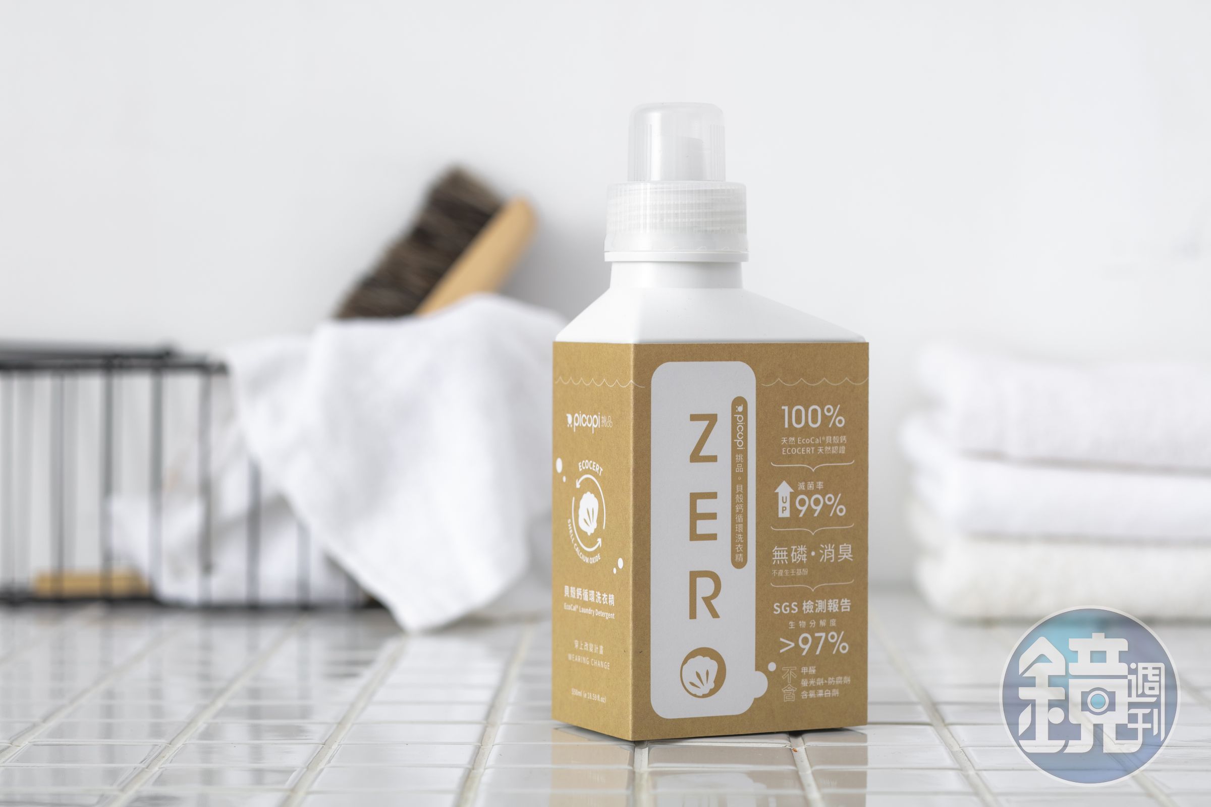 貝殼鈣循環洗衣精至3/31募資期間550ML NT$248 picupi 挑品。（picupi 挑品提供）
