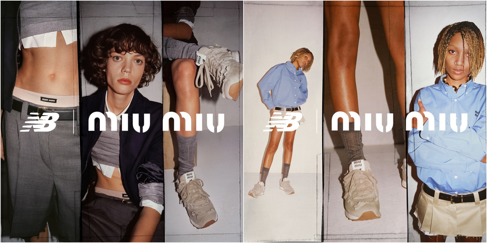 New Balance x MIU MIU聯名系列鞋款將於2月15日起全球同步販售。（MIU MIU提供）
