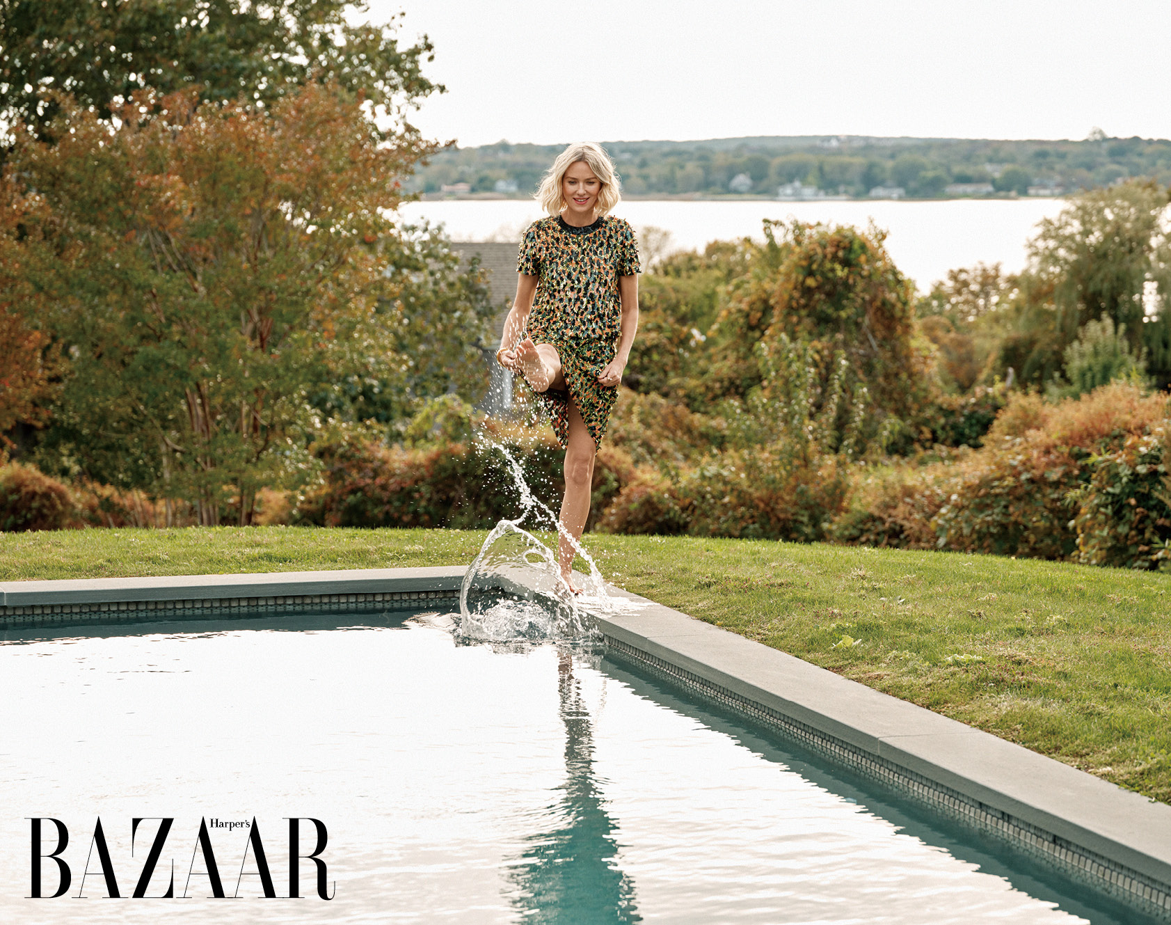 Naomi Watts為位於紐約長島的嶄新豪宅首度曝光。（《Harper’s BAZAAR》國際中文版提供）