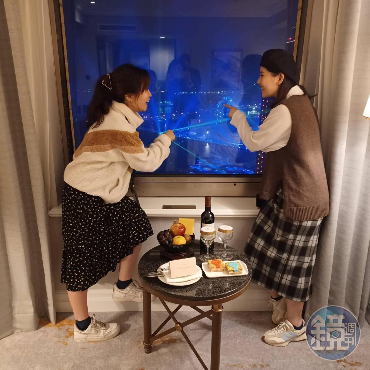 漢來大飯店推出「漢來大飯店3小時專屬賞燈會專案」,每晚開放港景房3小時,邀民眾在房間觀賞燈會美景。(漢來大飯店提供)